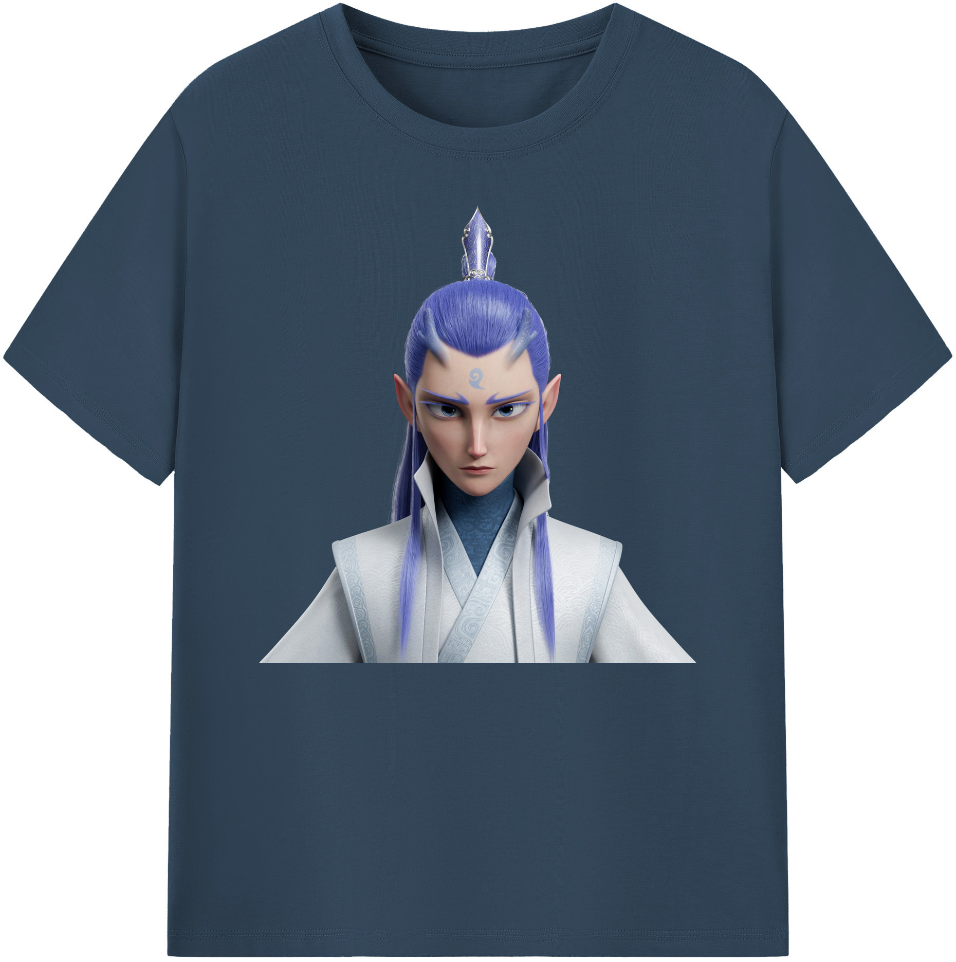 （画像用） Ne Zha 2 ナタ 魔童の大暴れ 綿100％ メンズ半袖Tシャツ｜肌触りやわらか＆通気性