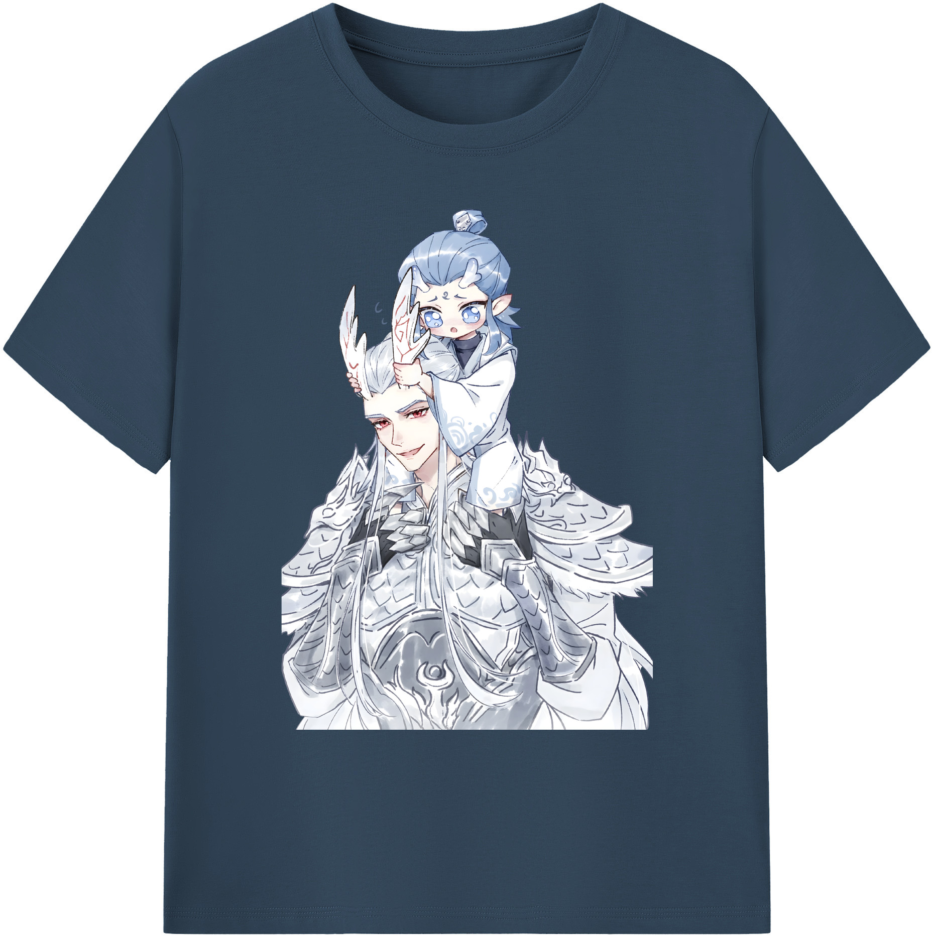（画像用） Ne Zha 2 ナタ 魔童の大暴れ 綿100％ メンズ半袖Tシャツ｜肌触りやわらか＆通気性