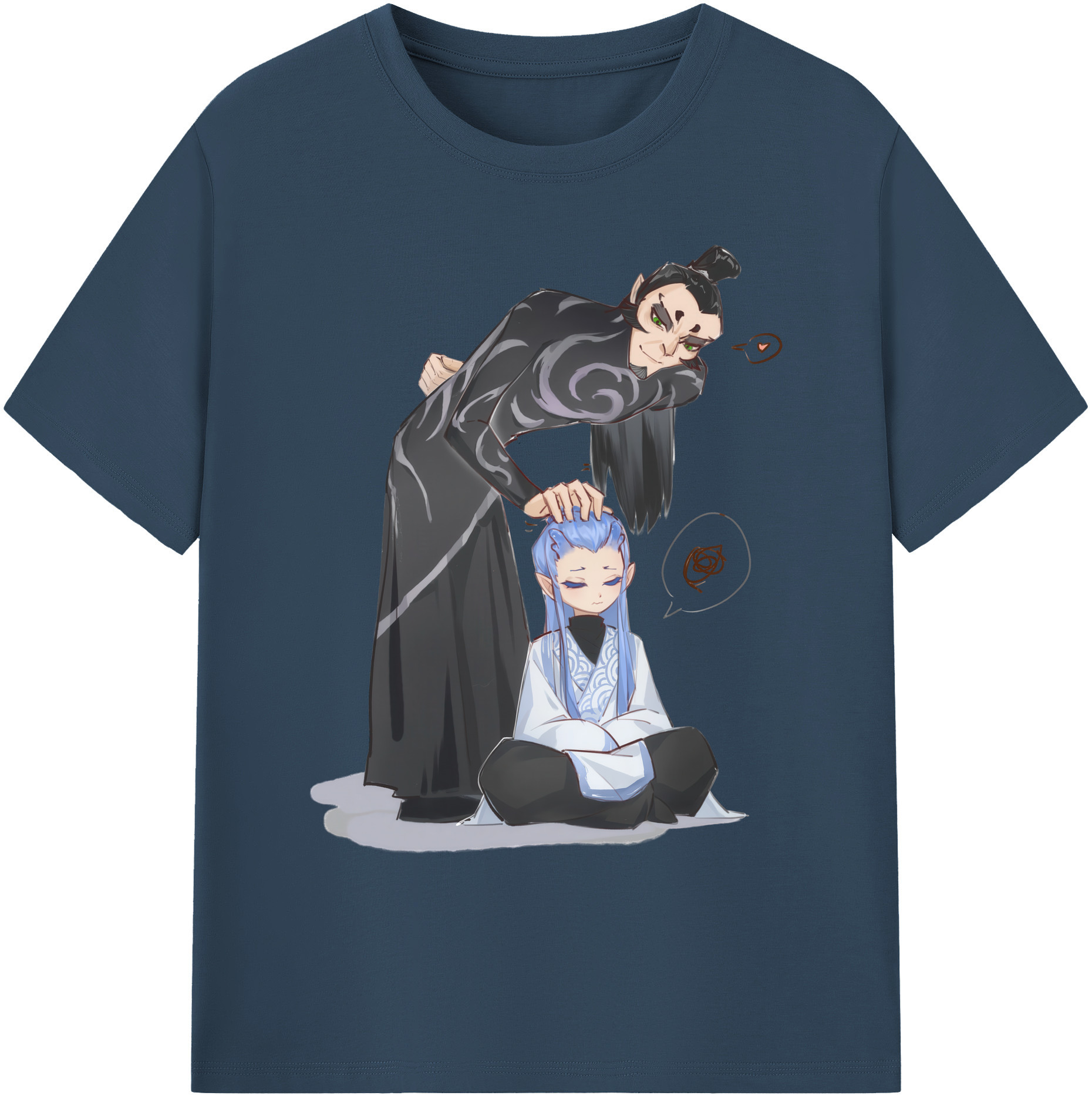 （画像用） Ne Zha 2 ナタ 魔童の大暴れ 綿100％ メンズ半袖Tシャツ｜肌触りやわらか＆通気性