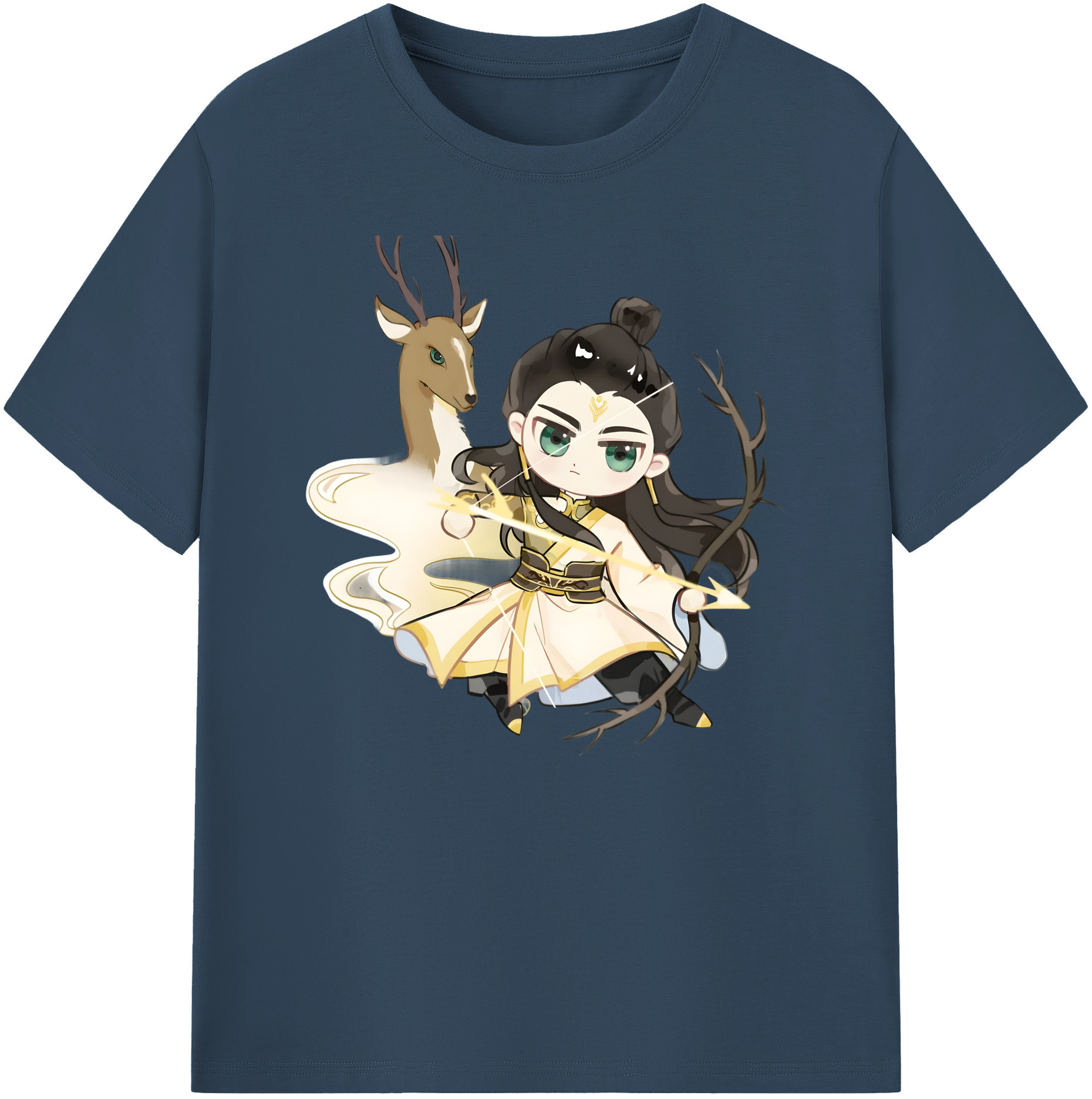 （画像用） Ne Zha 2 ナタ 魔童の大暴れ 綿100％ メンズ半袖Tシャツ｜肌触りやわらか＆通気性
