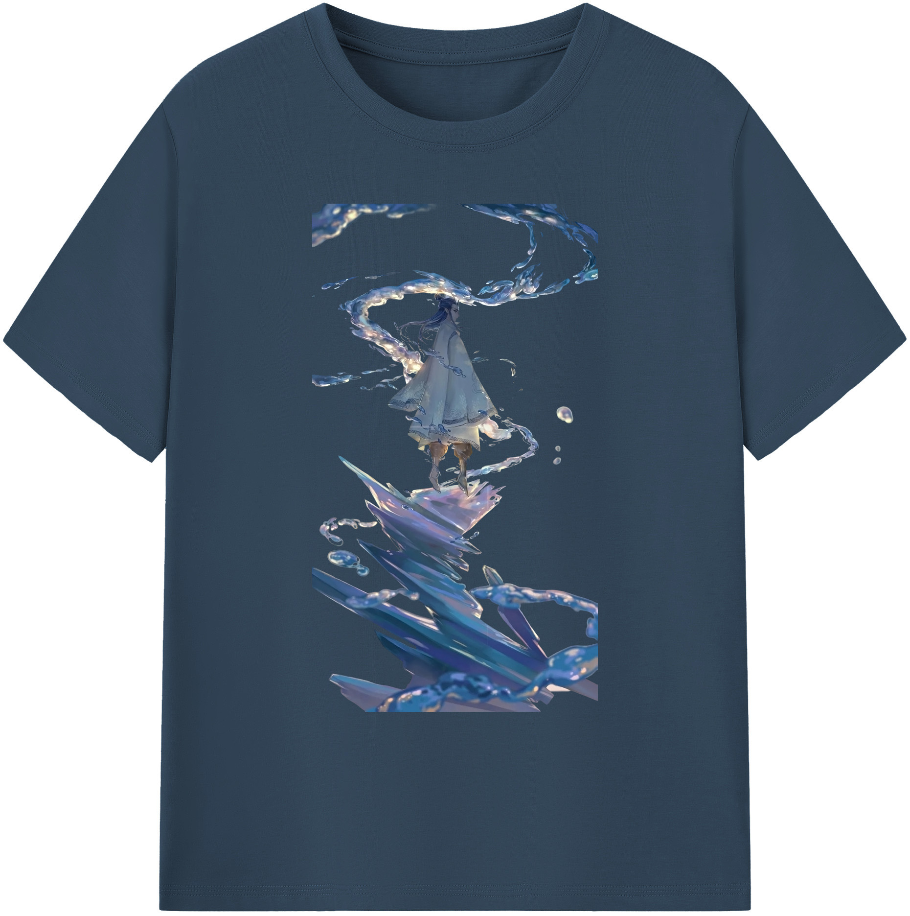 （画像用） Ne Zha 2 ナタ 魔童の大暴れ 綿100％ メンズ半袖Tシャツ｜肌触りやわらか＆通気性