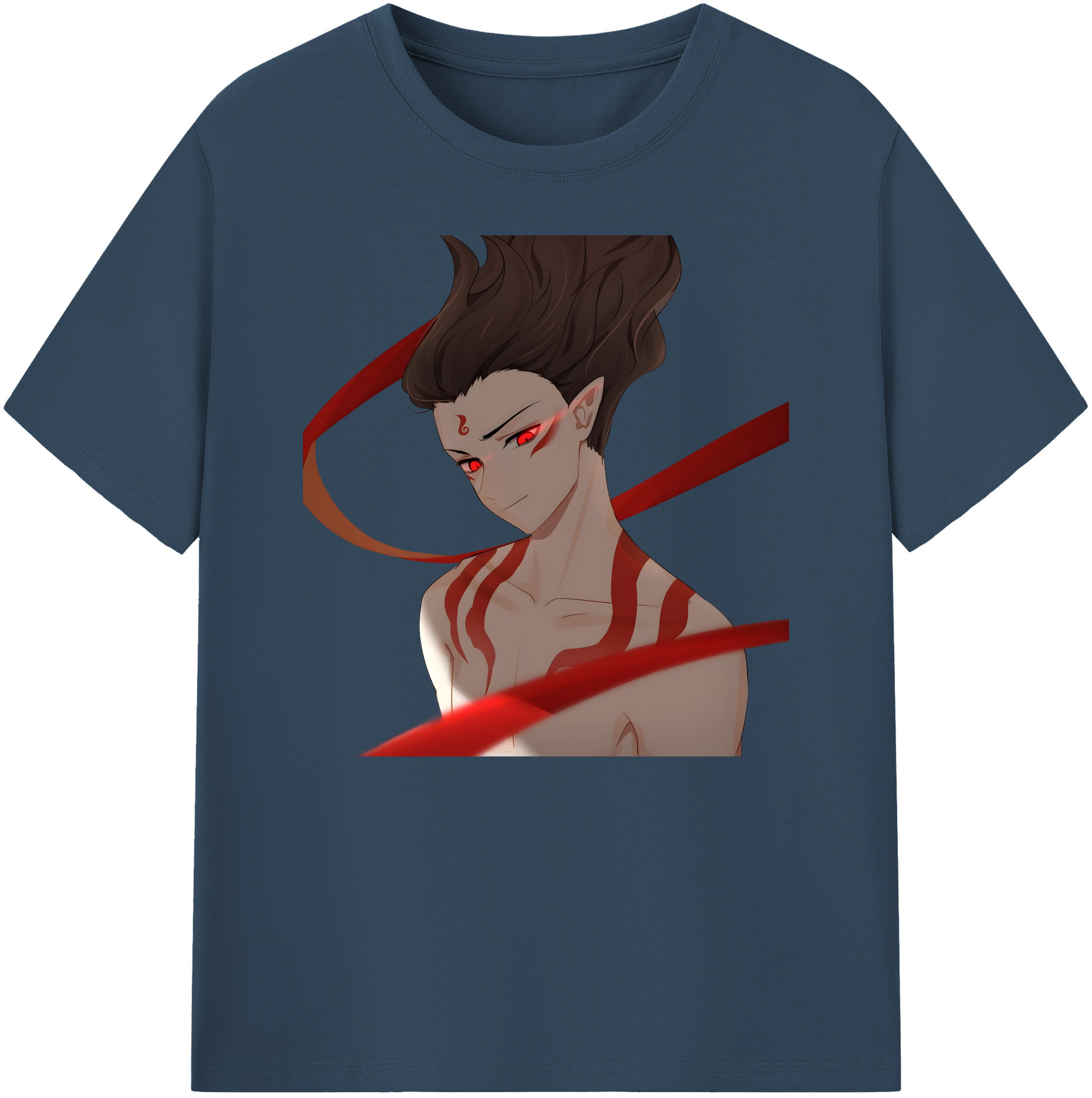 （画像用） Ne Zha 2 ナタ 魔童の大暴れ 綿100％ メンズ半袖Tシャツ｜肌触りやわらか＆通気性