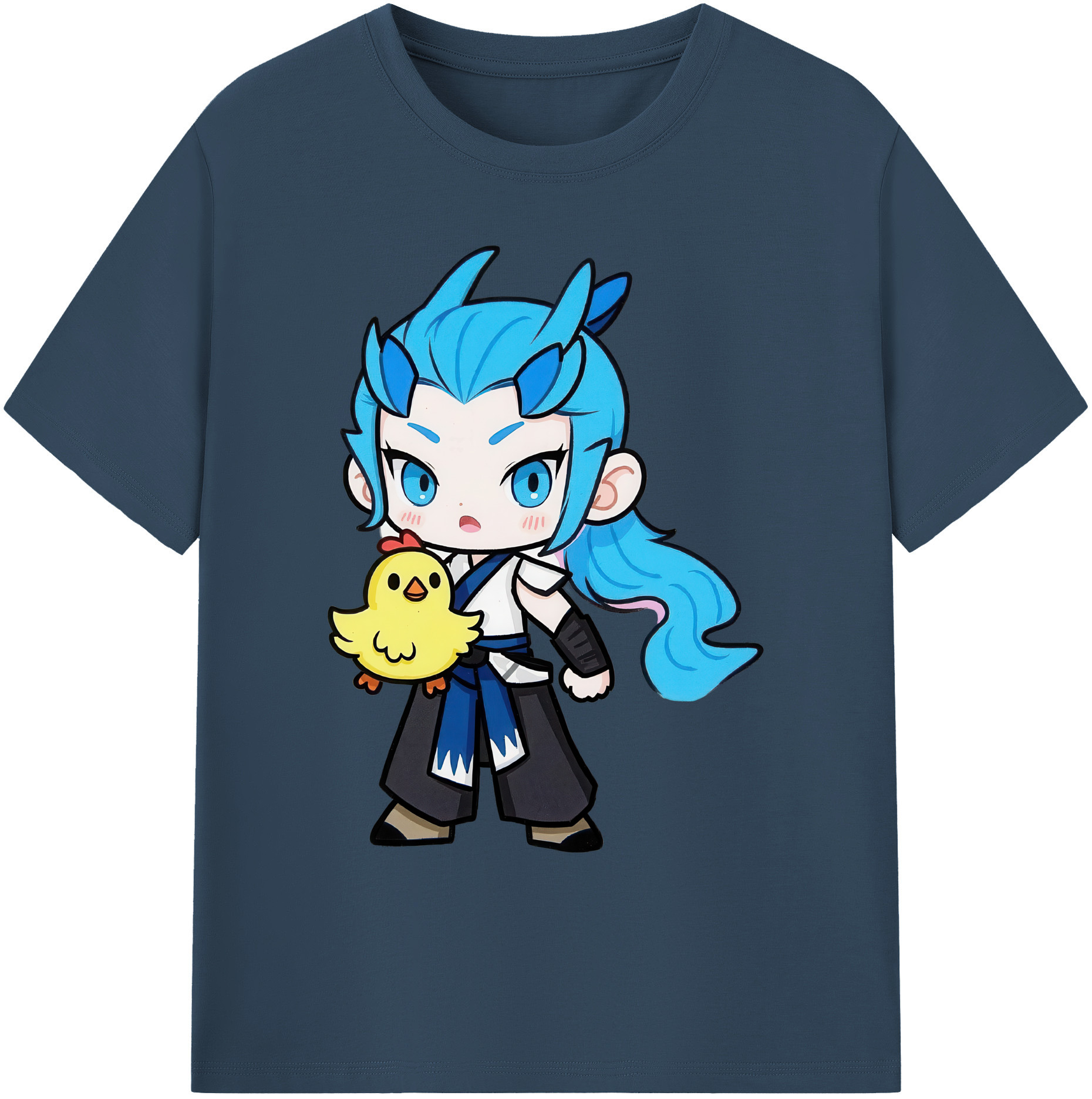 （画像用） Ne Zha 2 ナタ 魔童の大暴れ 綿100％ メンズ半袖Tシャツ｜肌触りやわらか＆通気性