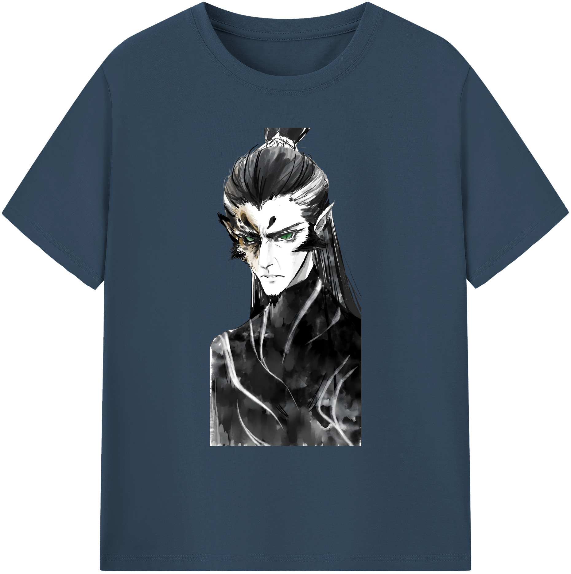 （画像用） Ne Zha 2 ナタ 魔童の大暴れ 綿100％ メンズ半袖Tシャツ｜肌触りやわらか＆通気性