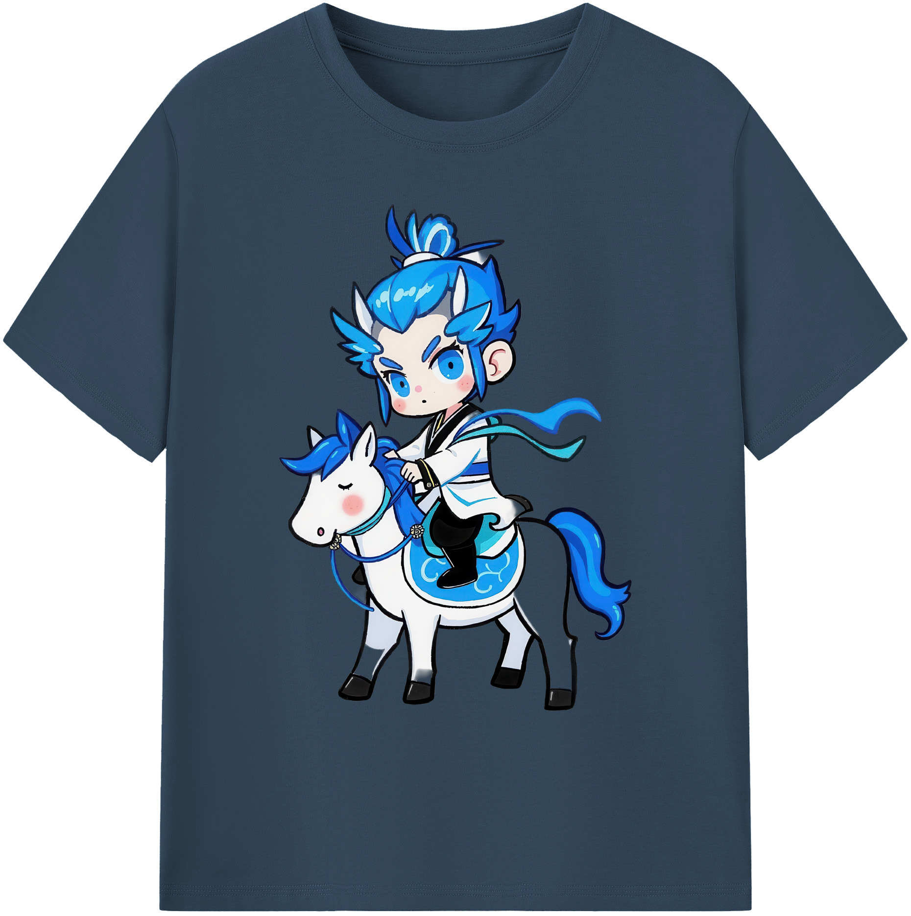 （画像用） Ne Zha 2 ナタ 魔童の大暴れ 綿100％ メンズ半袖Tシャツ｜肌触りやわらか＆通気性