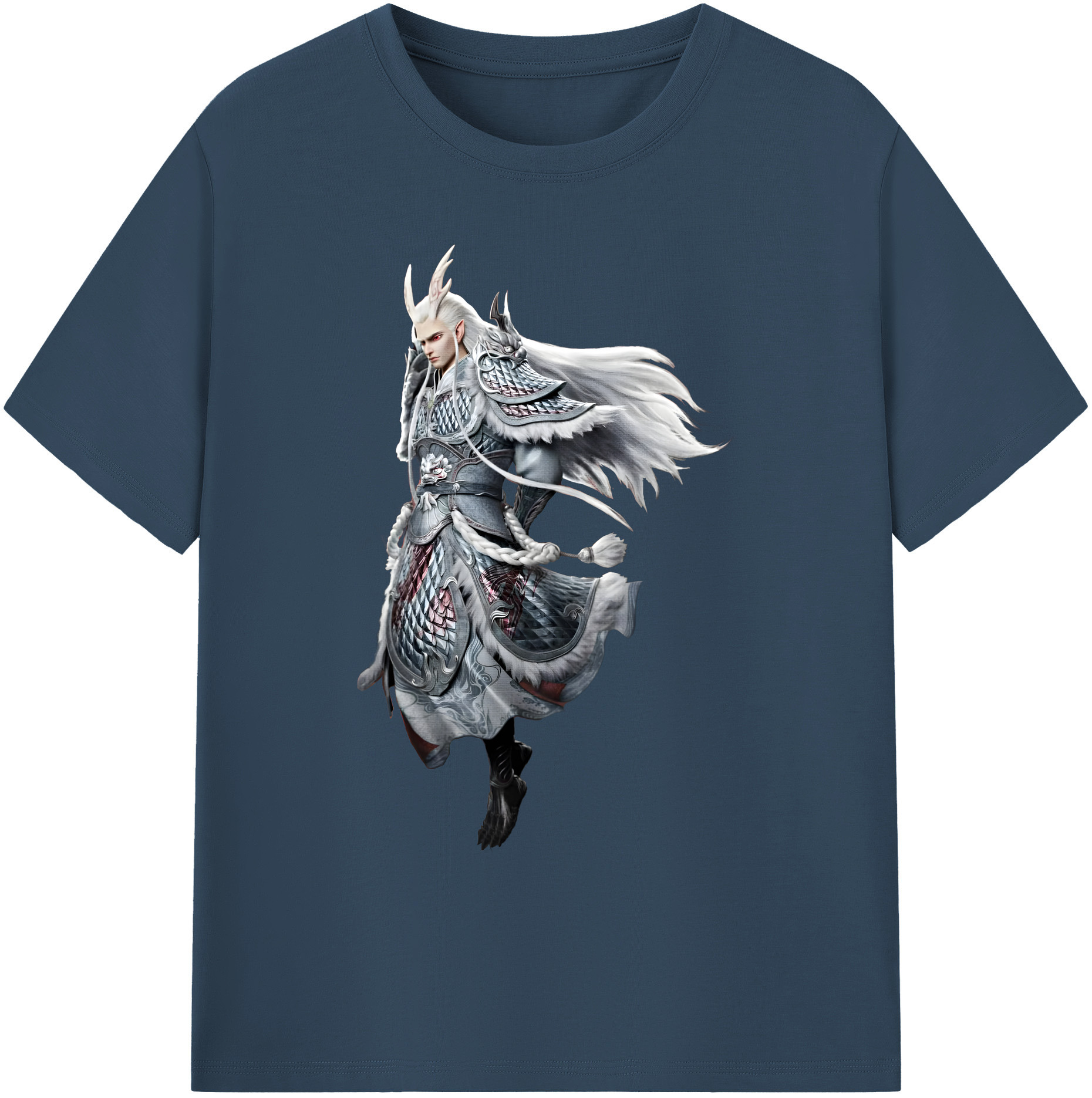 （画像用） Ne Zha 2 ナタ 魔童の大暴れ 綿100％ メンズ半袖Tシャツ｜肌触りやわらか＆通気性
