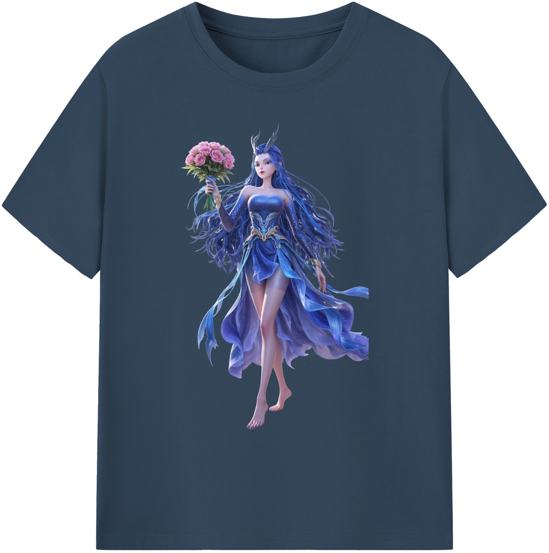 （画像用） Ne Zha 2 ナタ 魔童の大暴れ 綿100％ メンズ半袖Tシャツ｜肌触りやわらか＆通気性