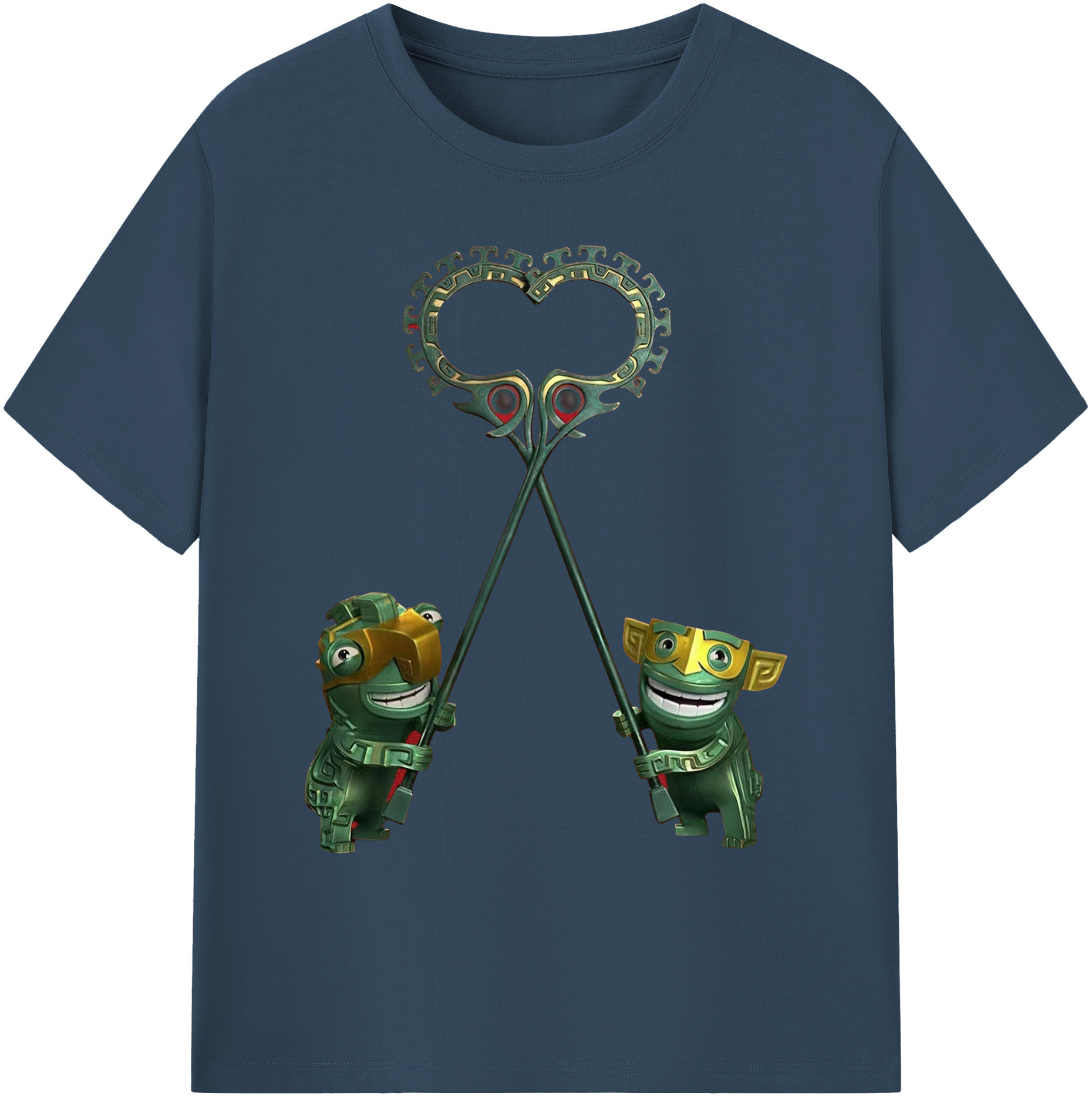 （画像用） Ne Zha 2 ナタ 魔童の大暴れ 綿100％ メンズ半袖Tシャツ｜肌触りやわらか＆通気性