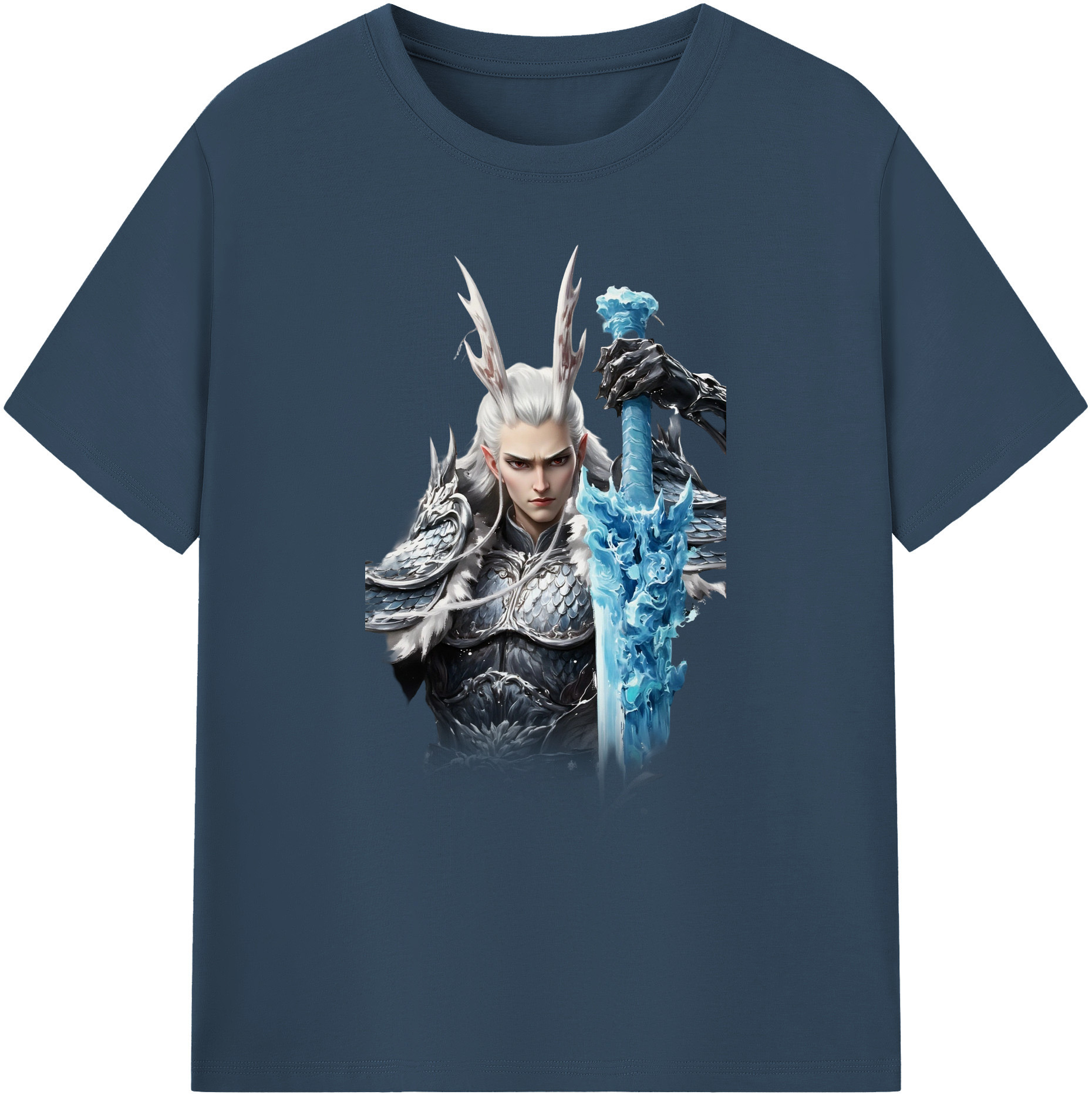 （画像用） Ne Zha 2 ナタ 魔童の大暴れ 綿100％ メンズ半袖Tシャツ｜肌触りやわらか＆通気性
