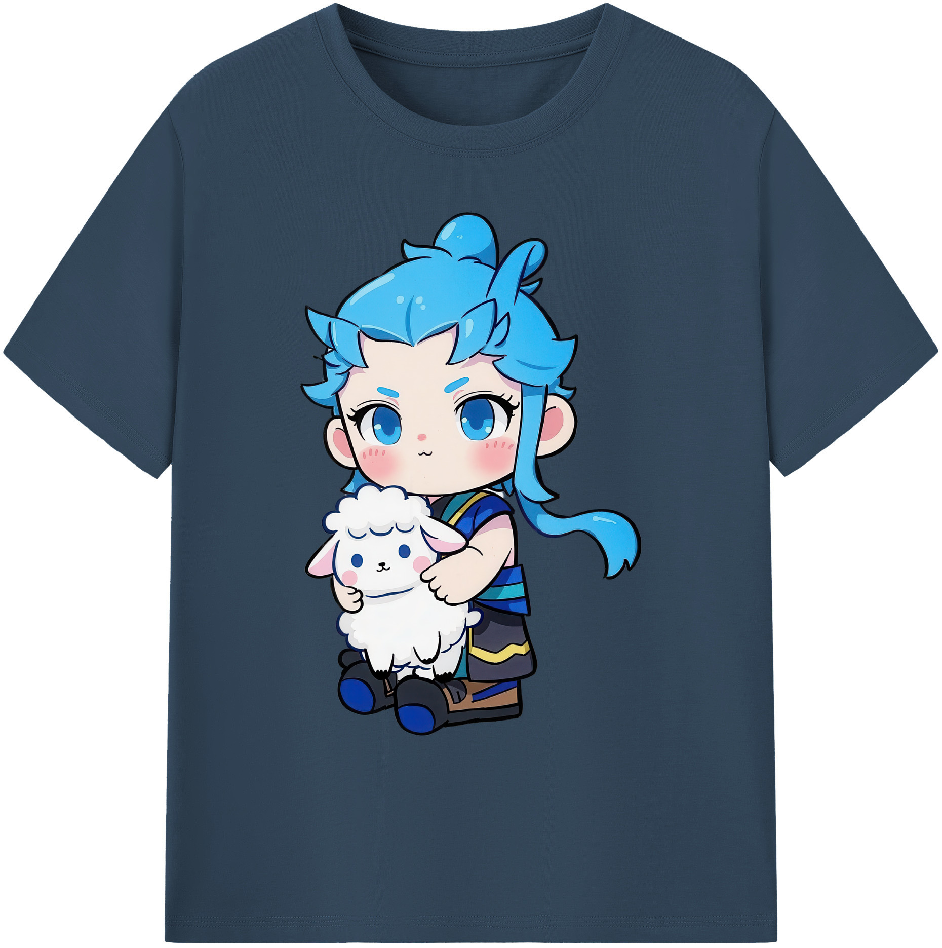 （画像用） Ne Zha 2 ナタ 魔童の大暴れ 綿100％ メンズ半袖Tシャツ｜肌触りやわらか＆通気性