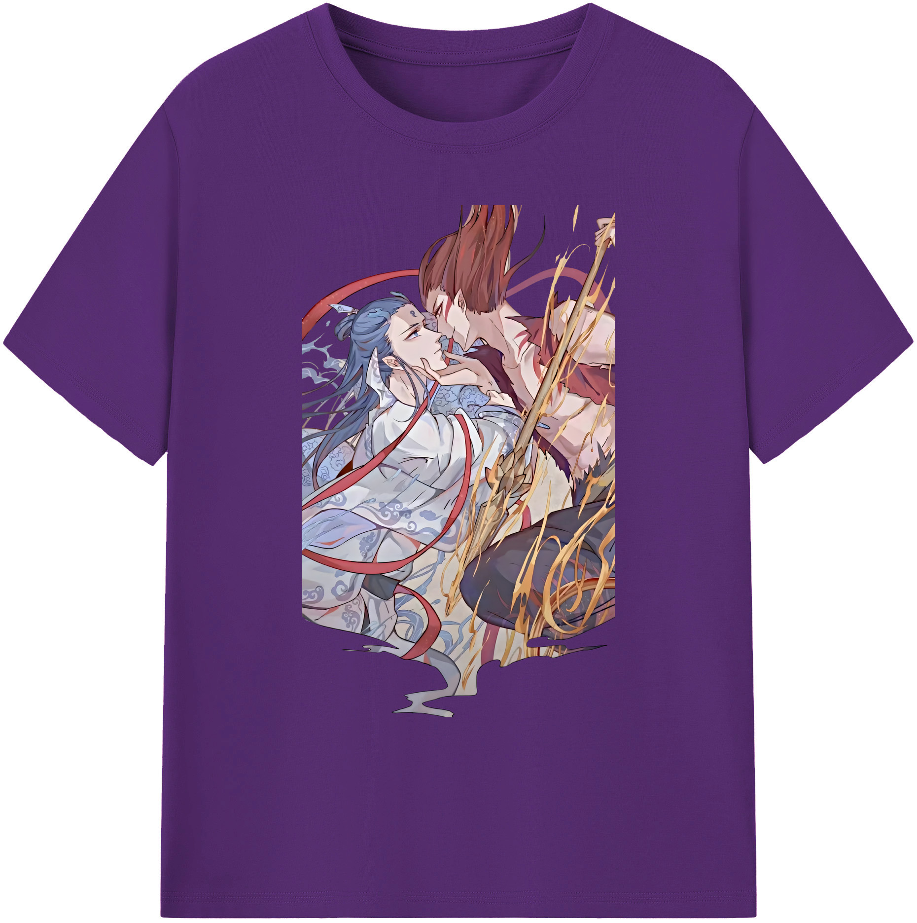 （画像用） Ne Zha 2 ナタ 魔童の大暴れ 綿100％ メンズ半袖Tシャツ｜肌触りやわらか＆通気性