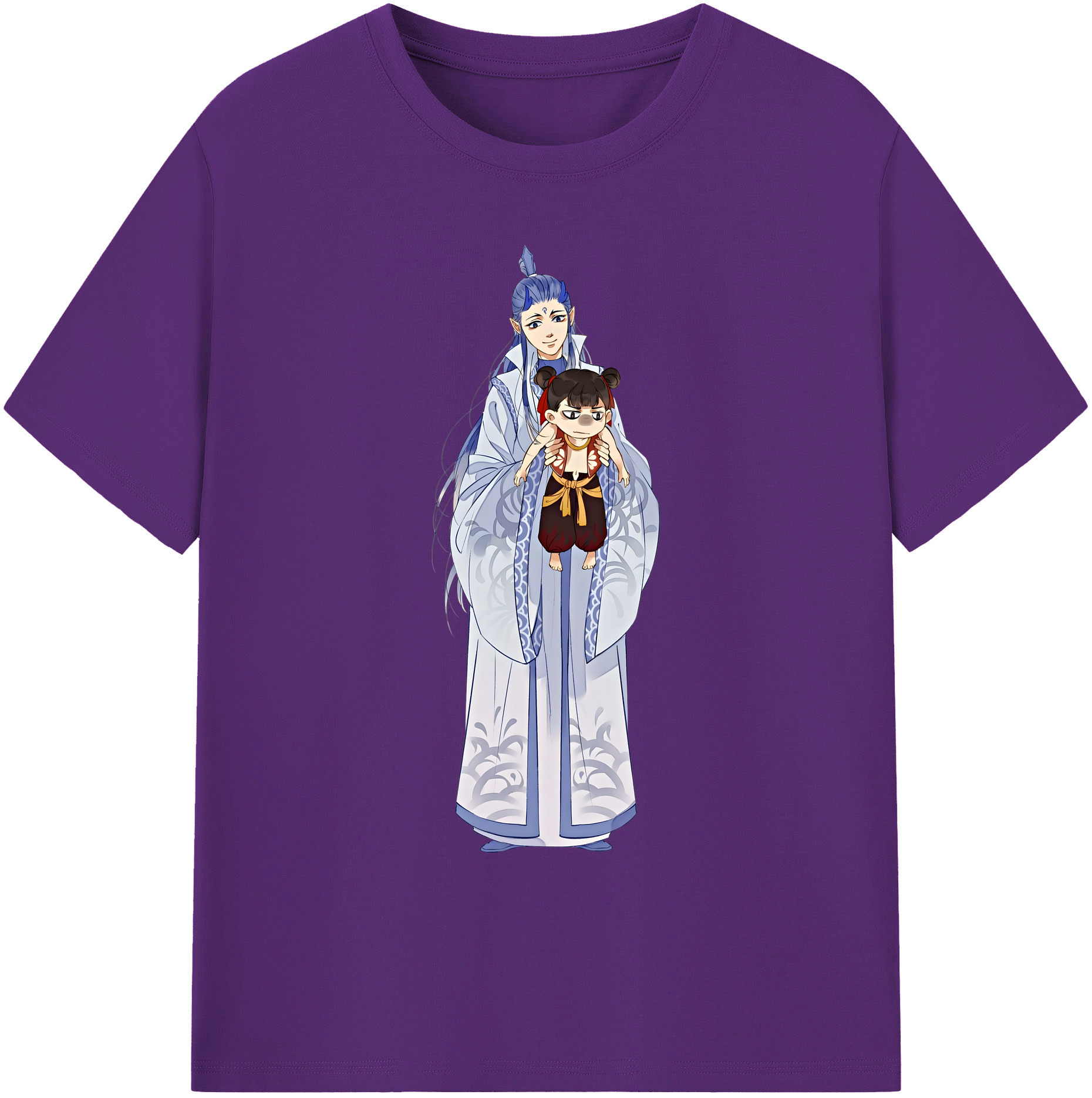 （画像用） Ne Zha 2 ナタ 魔童の大暴れ 綿100％ メンズ半袖Tシャツ｜肌触りやわらか＆通気性