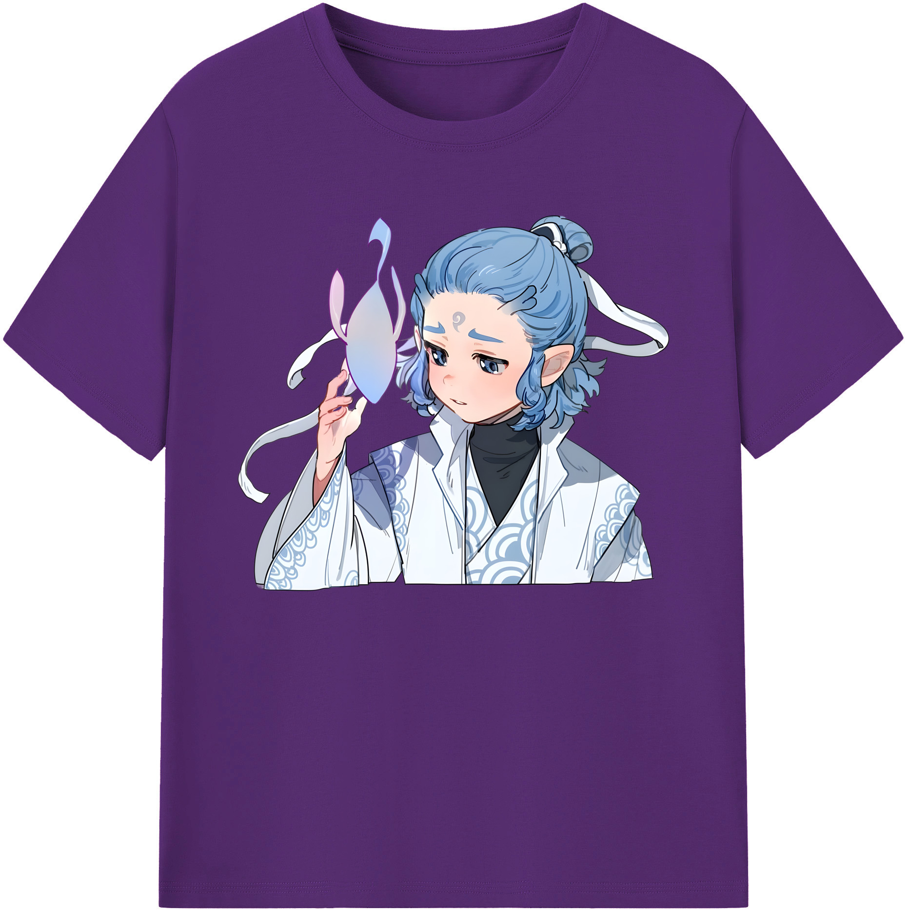 （画像用） Ne Zha 2 ナタ 魔童の大暴れ 綿100％ メンズ半袖Tシャツ｜肌触りやわらか＆通気性