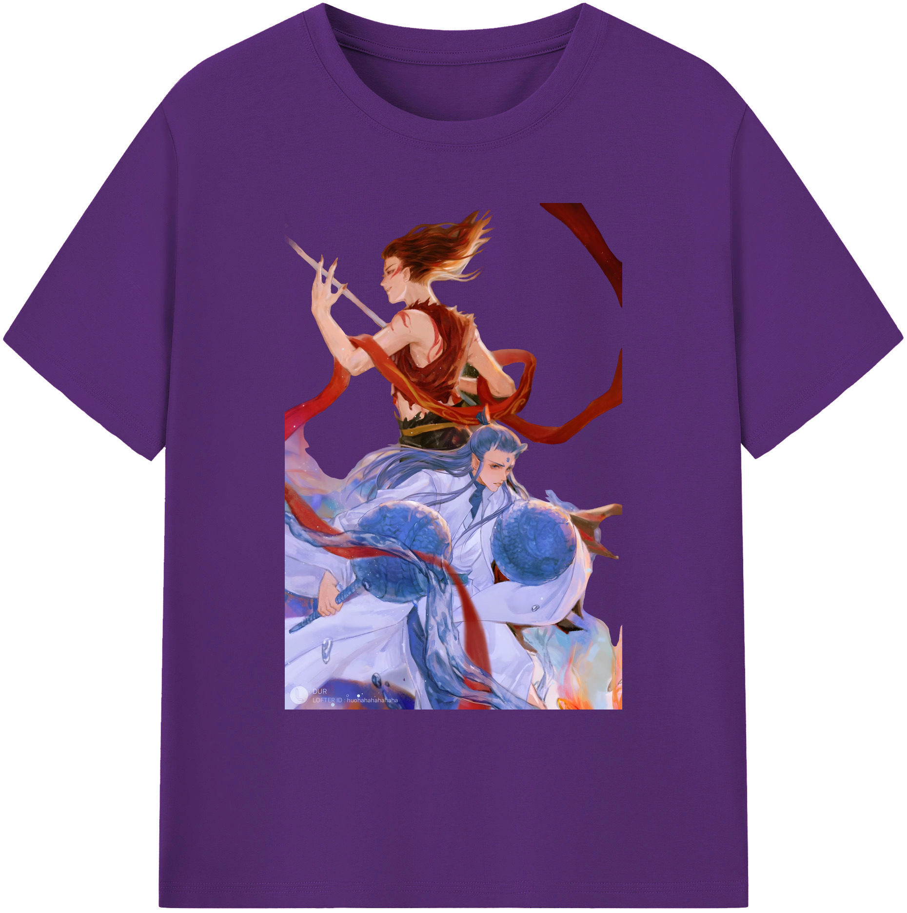 （画像用） Ne Zha 2 ナタ 魔童の大暴れ 綿100％ メンズ半袖Tシャツ｜肌触りやわらか＆通気性