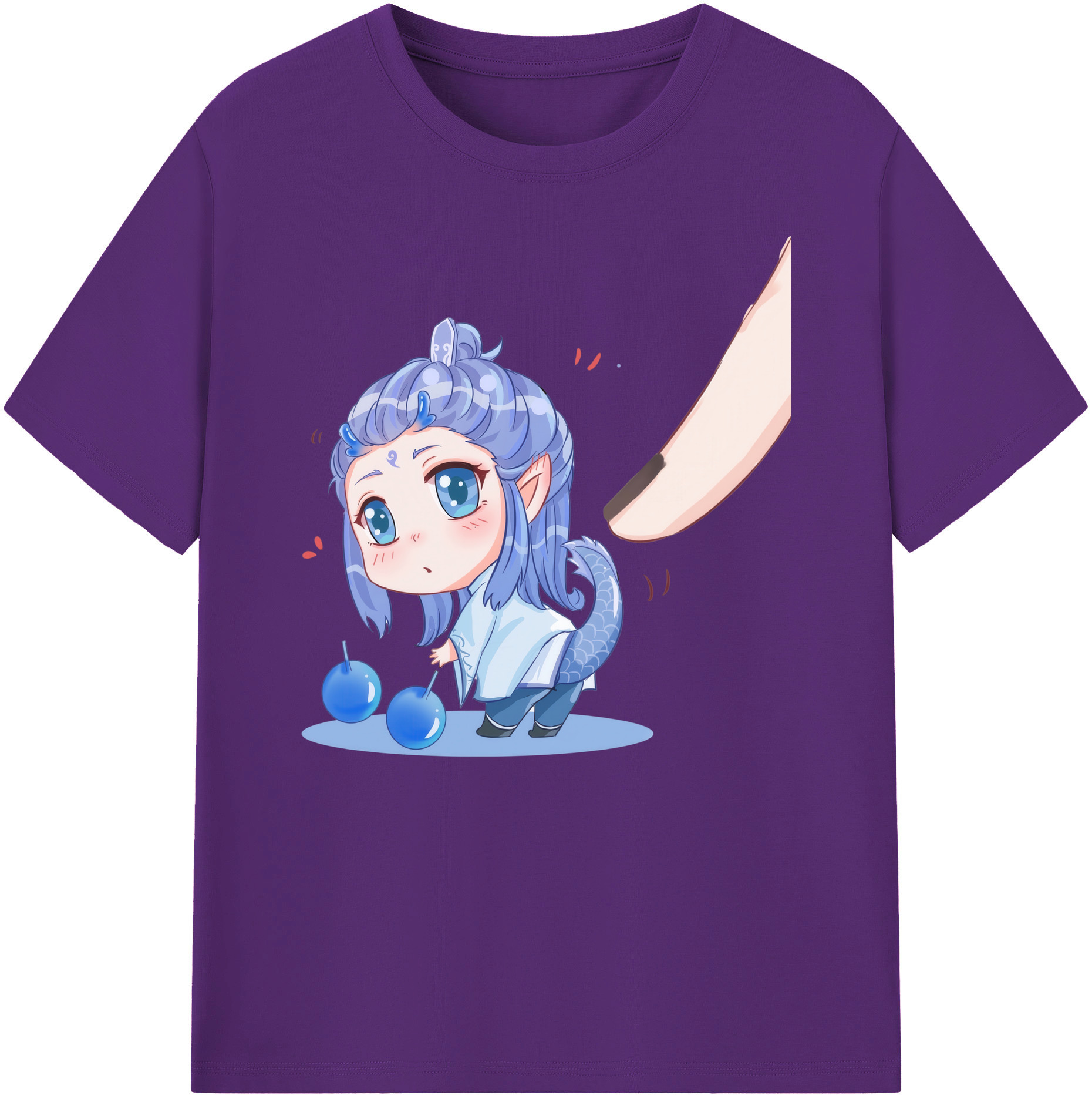 （画像用） Ne Zha 2 ナタ 魔童の大暴れ 綿100％ メンズ半袖Tシャツ｜肌触りやわらか＆通気性