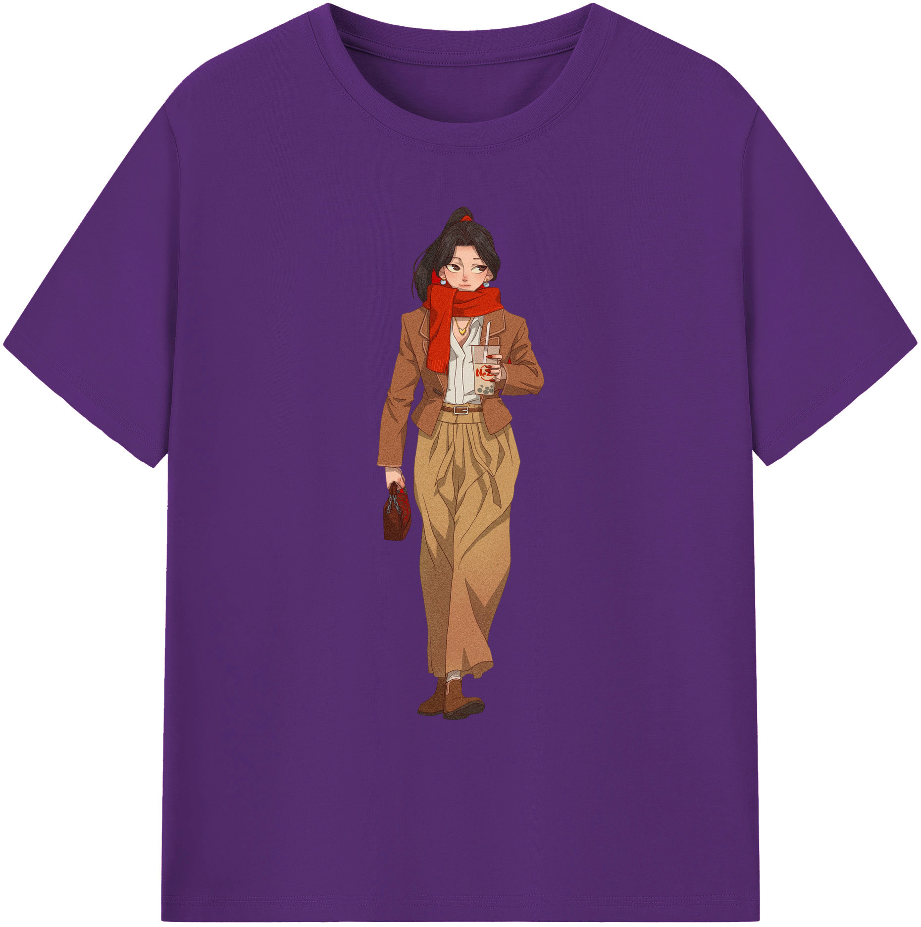（画像用） Ne Zha 2 ナタ 魔童の大暴れ 綿100％ メンズ半袖Tシャツ｜肌触りやわらか＆通気性