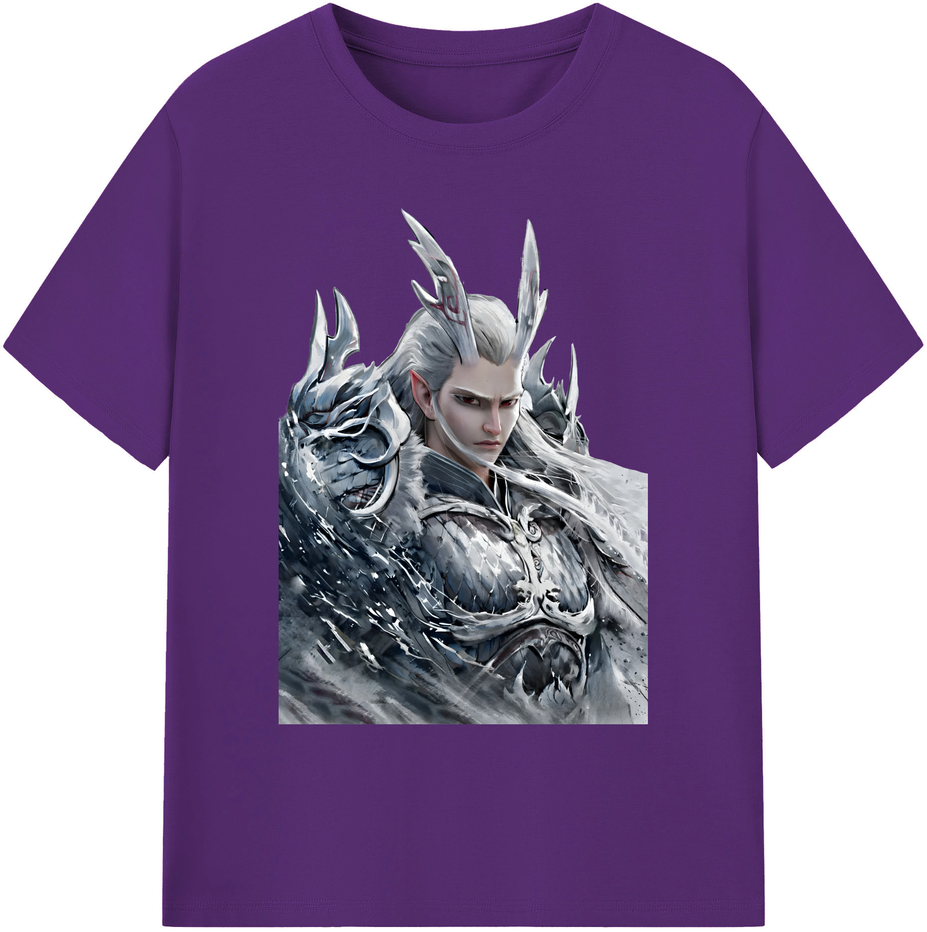（画像用） Ne Zha 2 ナタ 魔童の大暴れ 綿100％ メンズ半袖Tシャツ｜肌触りやわらか＆通気性
