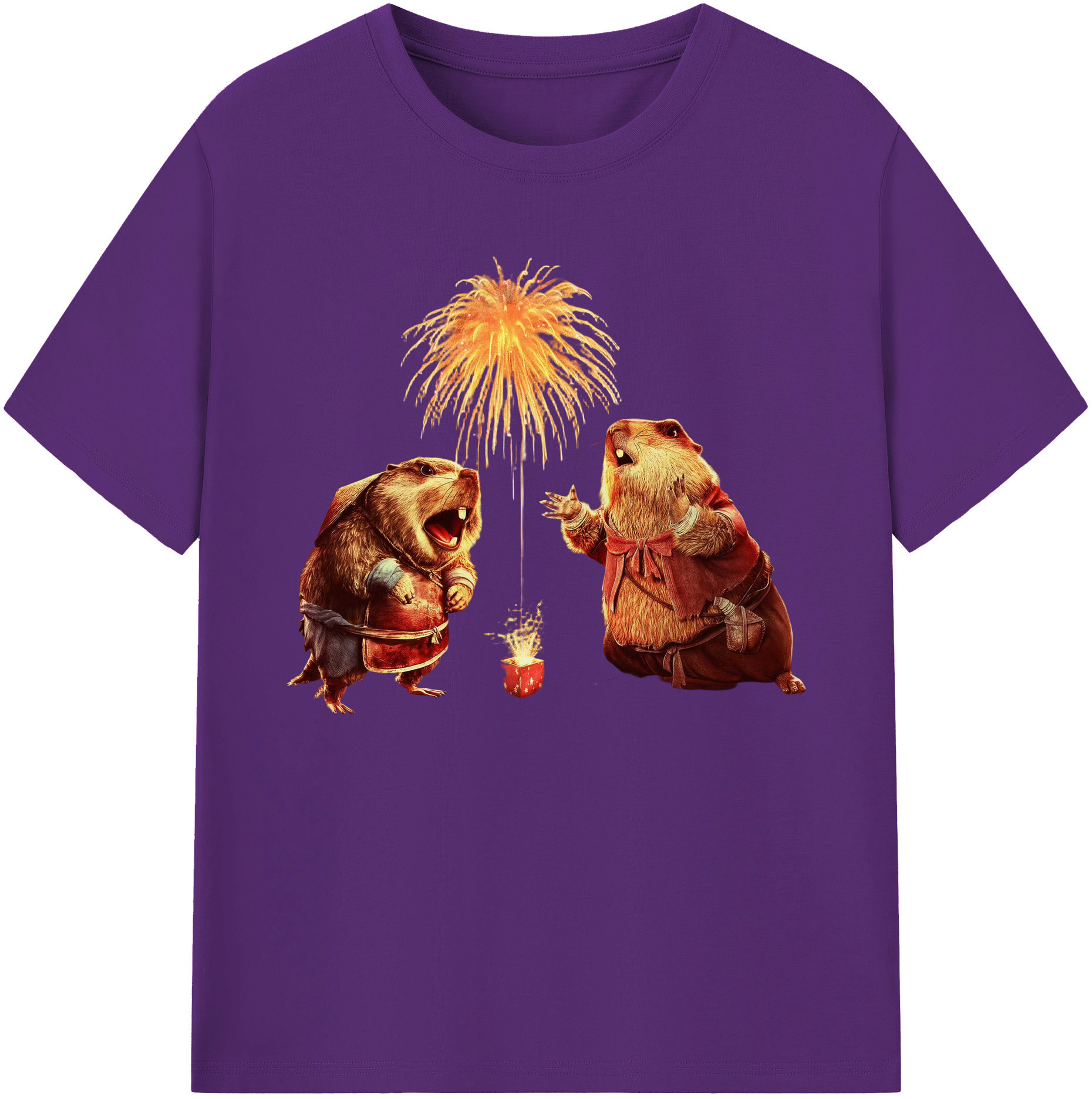 （画像用） Ne Zha 2 ナタ 魔童の大暴れ 綿100％ メンズ半袖Tシャツ｜肌触りやわらか＆通気性
