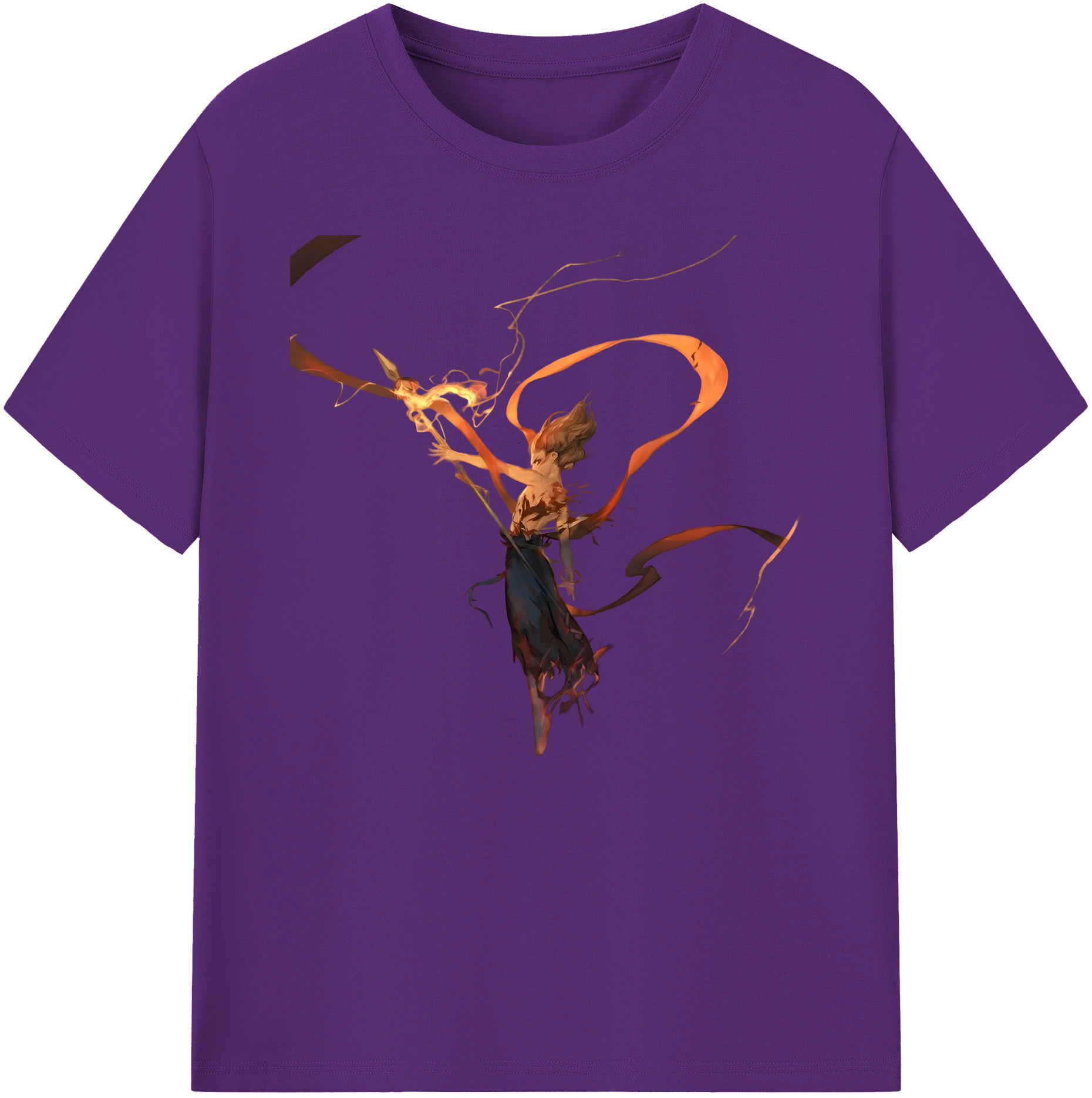（画像用） Ne Zha 2 ナタ 魔童の大暴れ 綿100％ メンズ半袖Tシャツ｜肌触りやわらか＆通気性