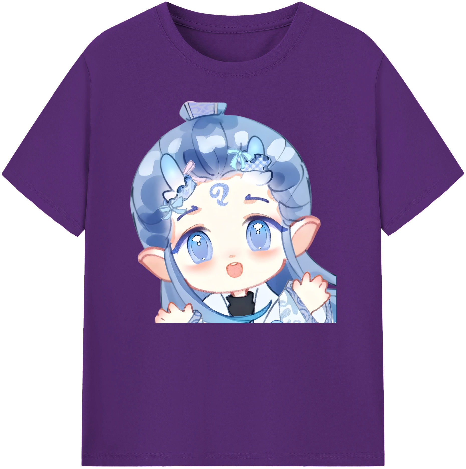 （画像用） Ne Zha 2 ナタ 魔童の大暴れ 綿100％ メンズ半袖Tシャツ｜肌触りやわらか＆通気性