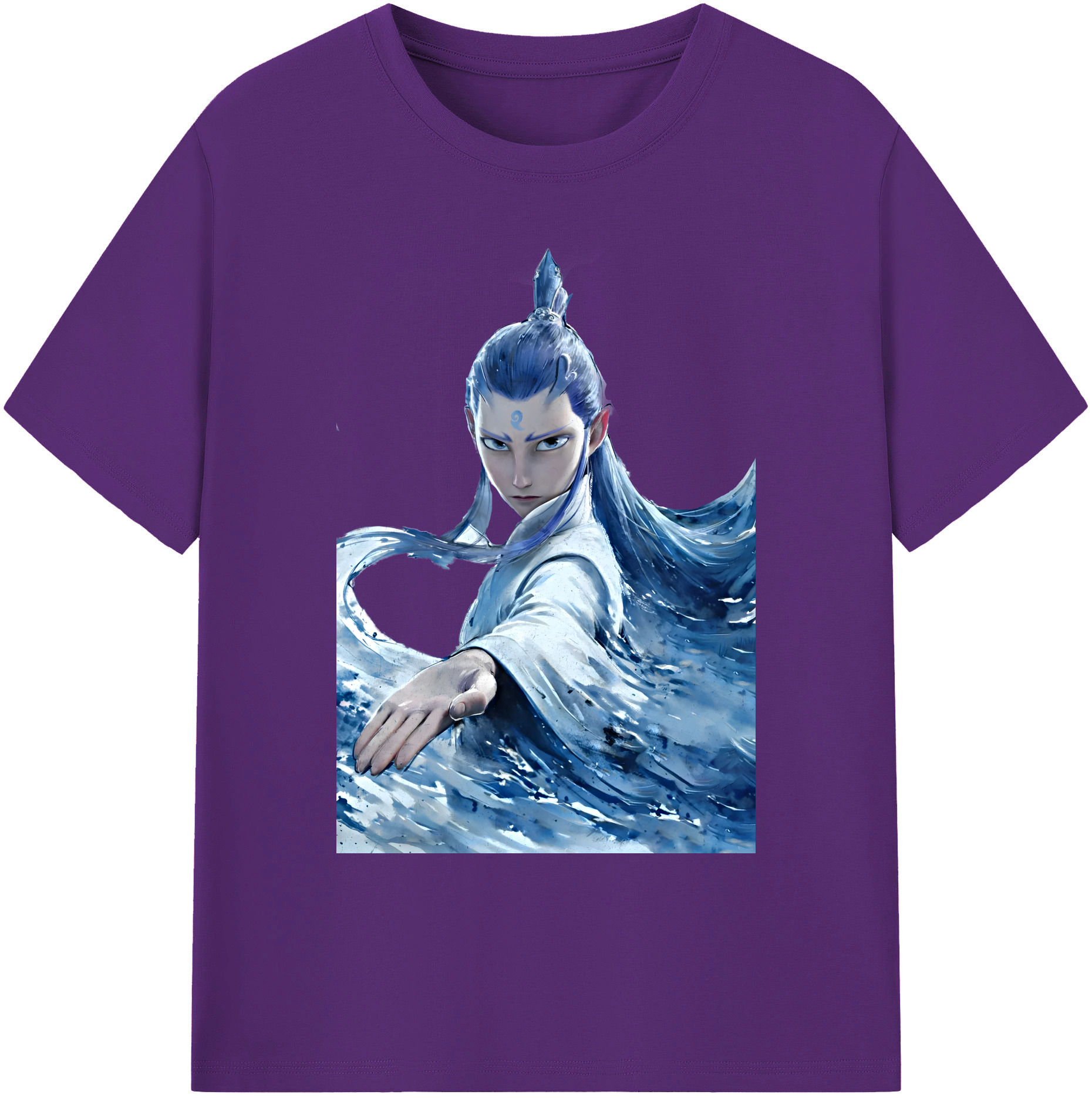 （画像用） Ne Zha 2 ナタ 魔童の大暴れ 綿100％ メンズ半袖Tシャツ｜肌触りやわらか＆通気性