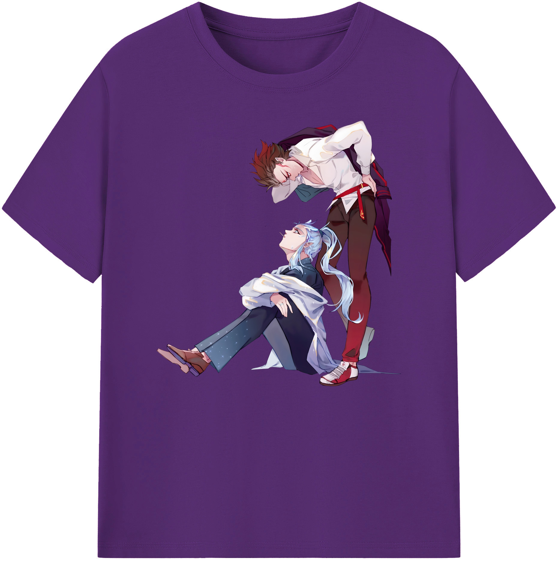 （画像用） Ne Zha 2 ナタ 魔童の大暴れ 綿100％ メンズ半袖Tシャツ｜肌触りやわらか＆通気性