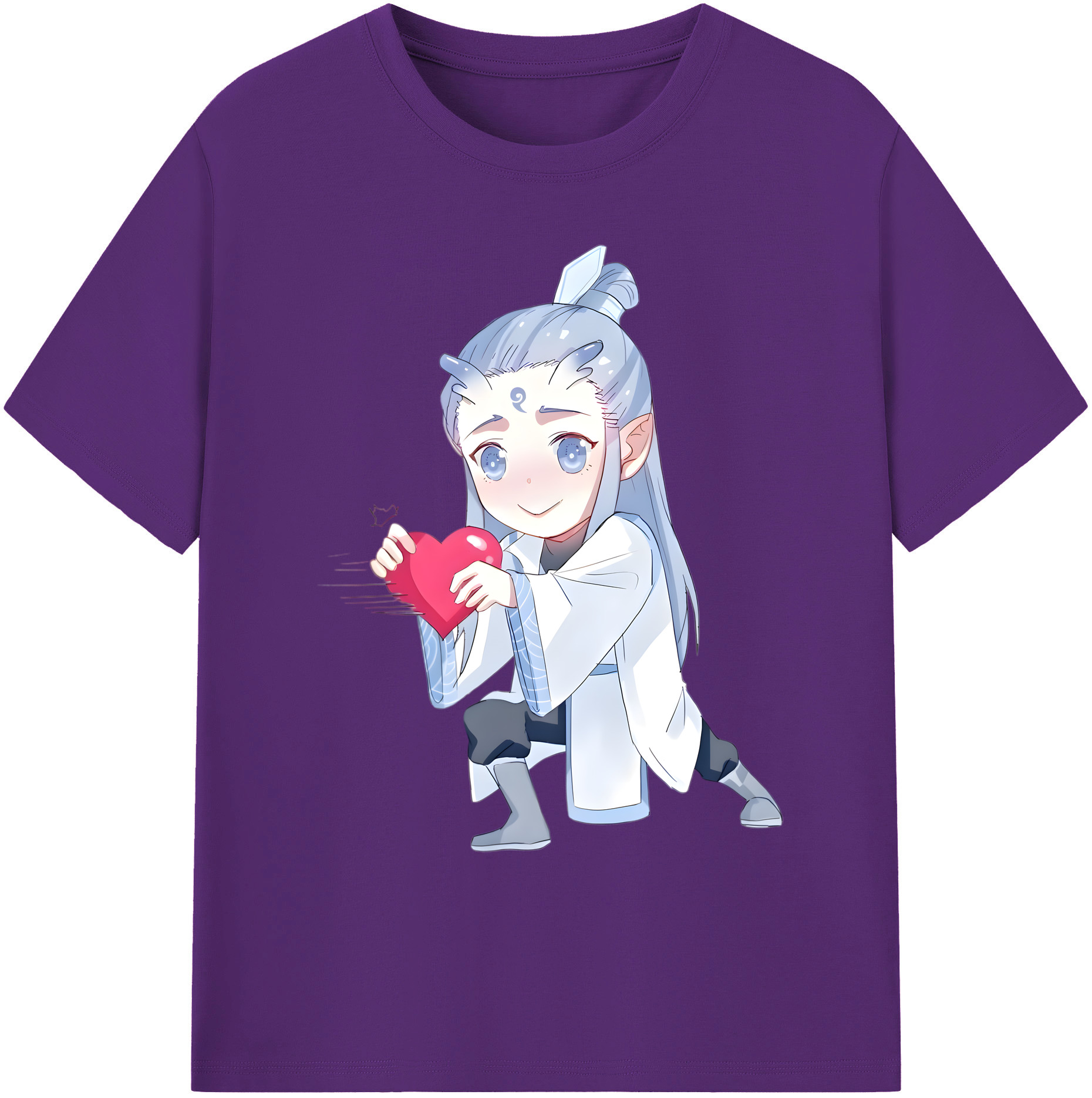 （画像用） Ne Zha 2 ナタ 魔童の大暴れ 綿100％ メンズ半袖Tシャツ｜肌触りやわらか＆通気性