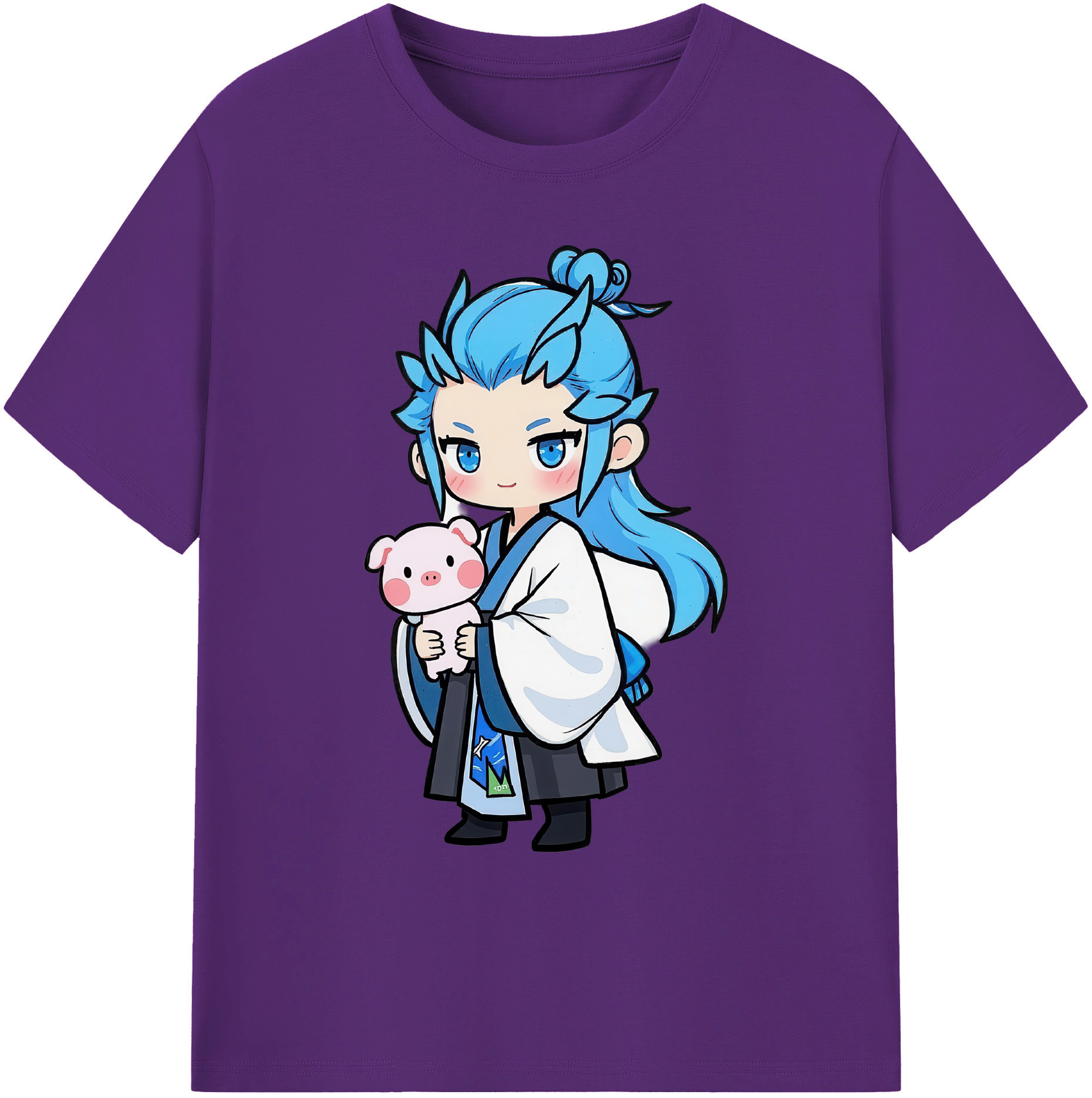 （画像用） Ne Zha 2 ナタ 魔童の大暴れ 綿100％ メンズ半袖Tシャツ｜肌触りやわらか＆通気性