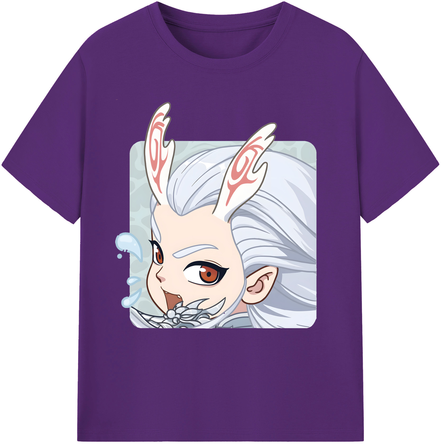 （画像用） Ne Zha 2 ナタ 魔童の大暴れ 綿100％ メンズ半袖Tシャツ｜肌触りやわらか＆通気性