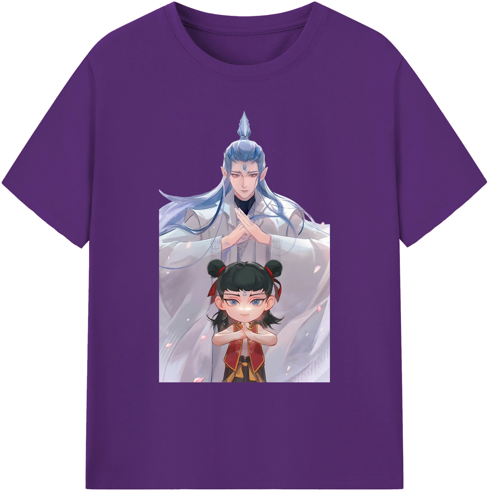 （画像用） Ne Zha 2 ナタ 魔童の大暴れ 綿100％ メンズ半袖Tシャツ｜肌触りやわらか＆通気性