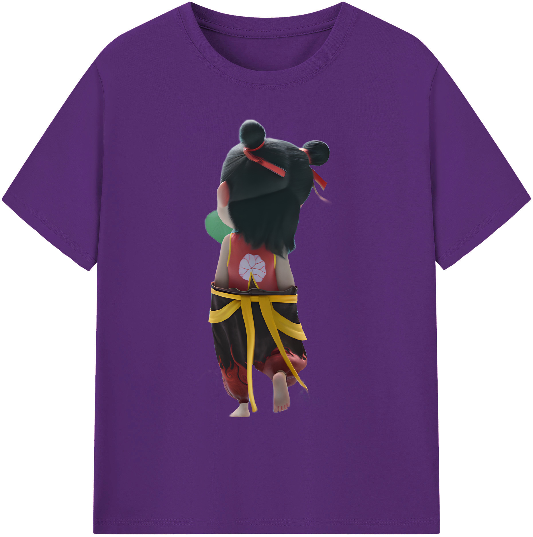（画像用） Ne Zha 2 ナタ 魔童の大暴れ 綿100％ メンズ半袖Tシャツ｜肌触りやわらか＆通気性