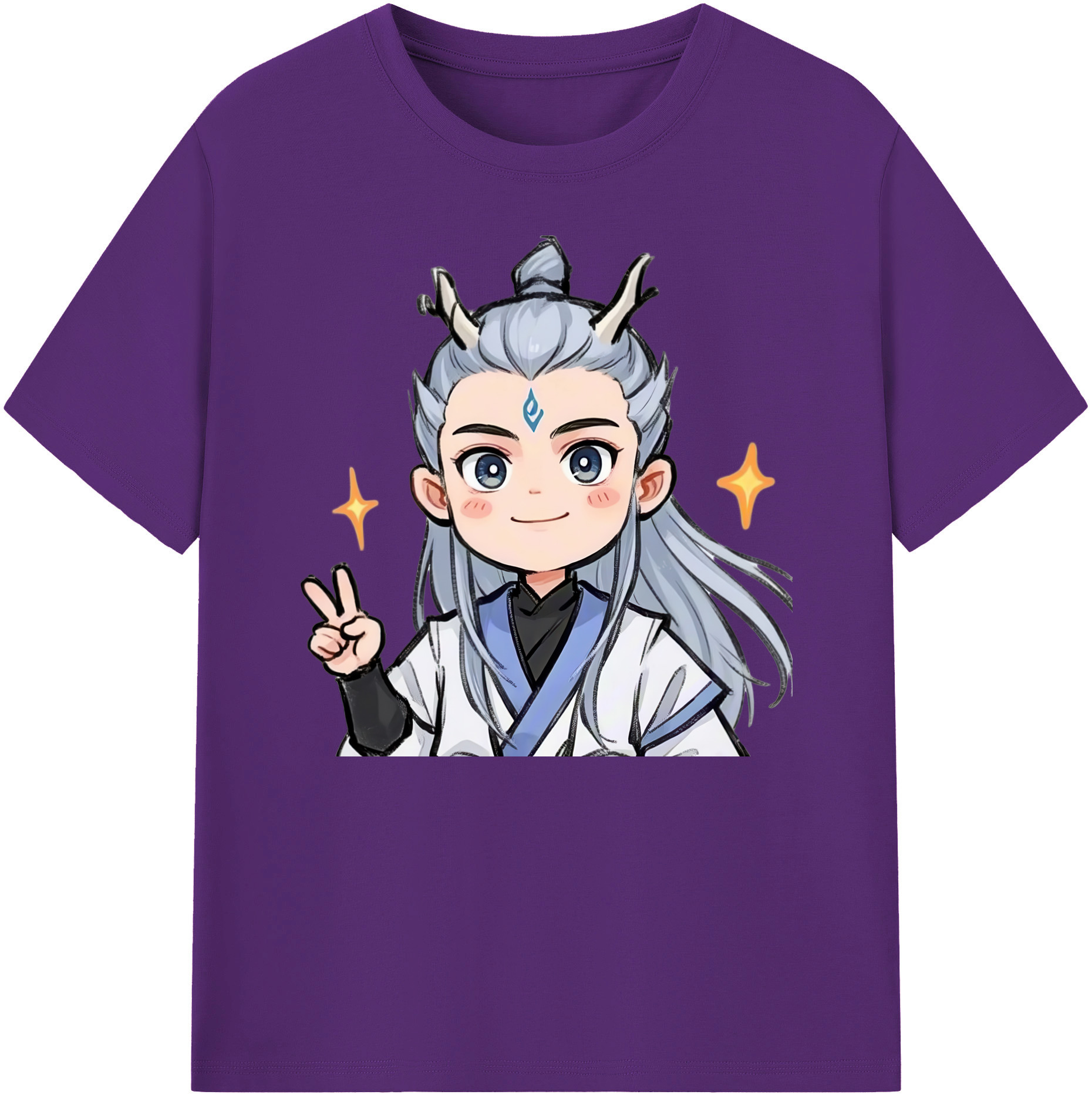 （画像用） Ne Zha 2 ナタ 魔童の大暴れ 綿100％ メンズ半袖Tシャツ｜肌触りやわらか＆通気性