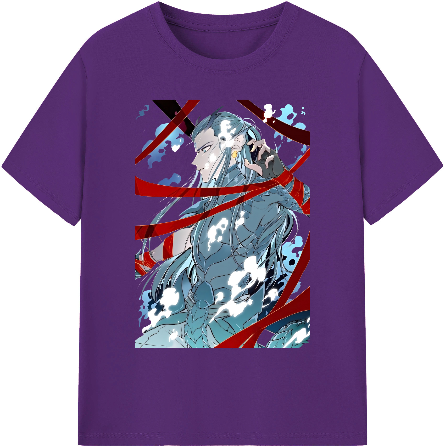 （画像用） Ne Zha 2 ナタ 魔童の大暴れ 綿100％ メンズ半袖Tシャツ｜肌触りやわらか＆通気性