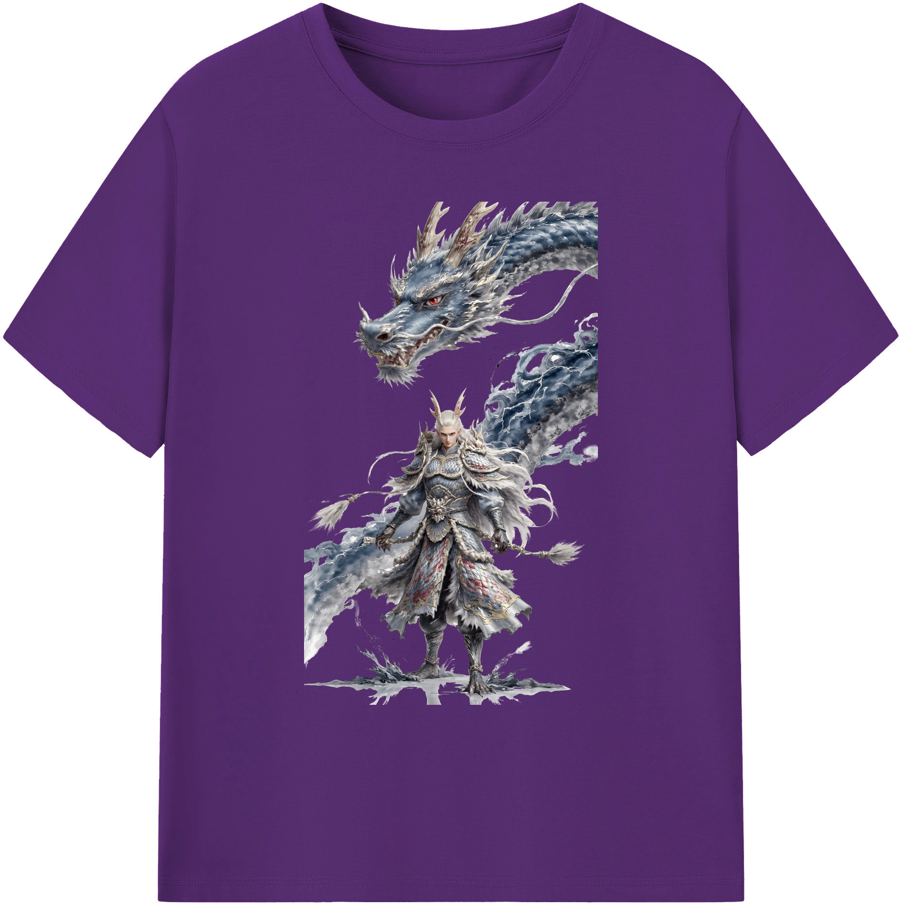 （画像用） Ne Zha 2 ナタ 魔童の大暴れ 綿100％ メンズ半袖Tシャツ｜肌触りやわらか＆通気性