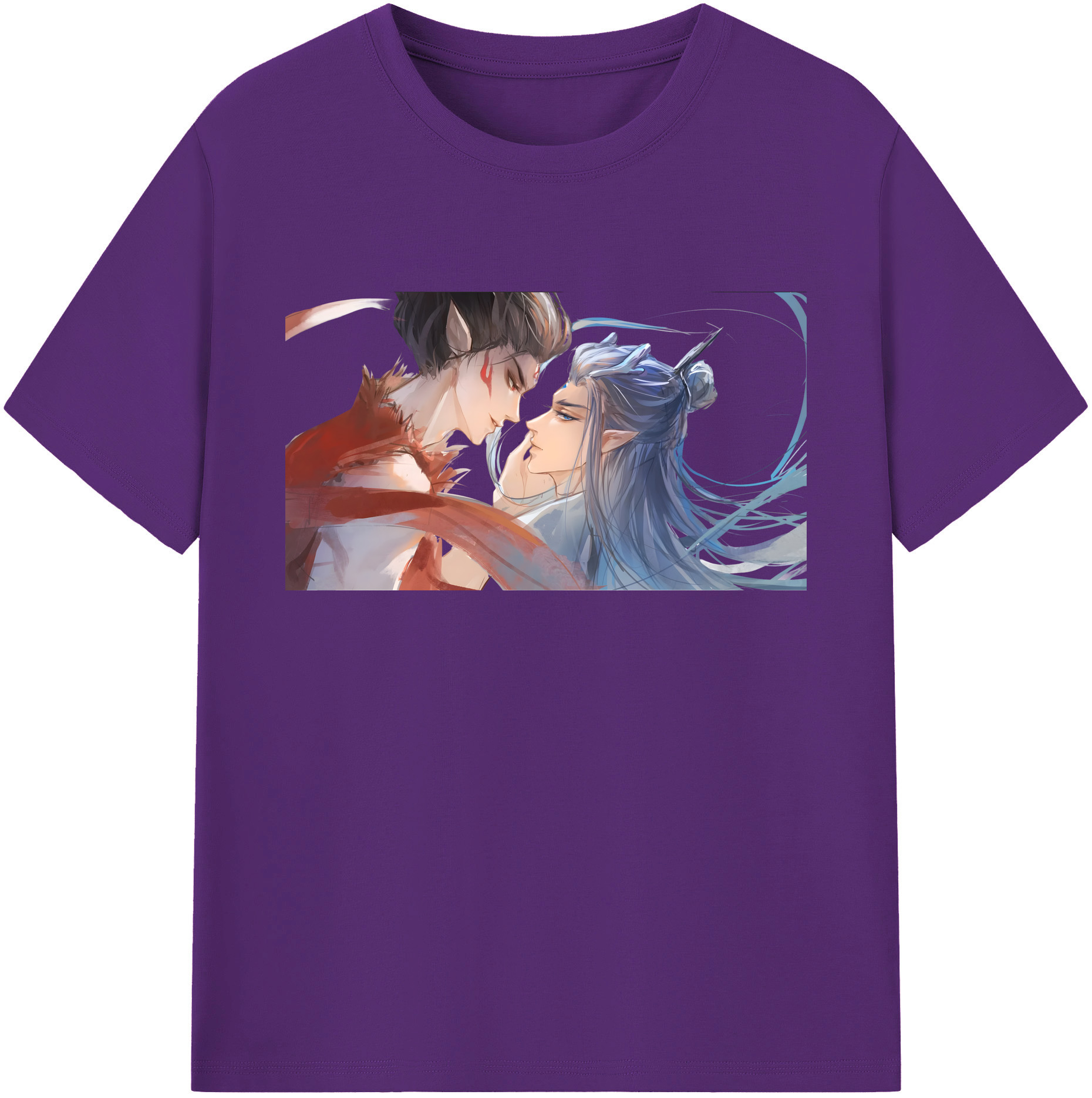 （画像用） Ne Zha 2 ナタ 魔童の大暴れ 綿100％ メンズ半袖Tシャツ｜肌触りやわらか＆通気性