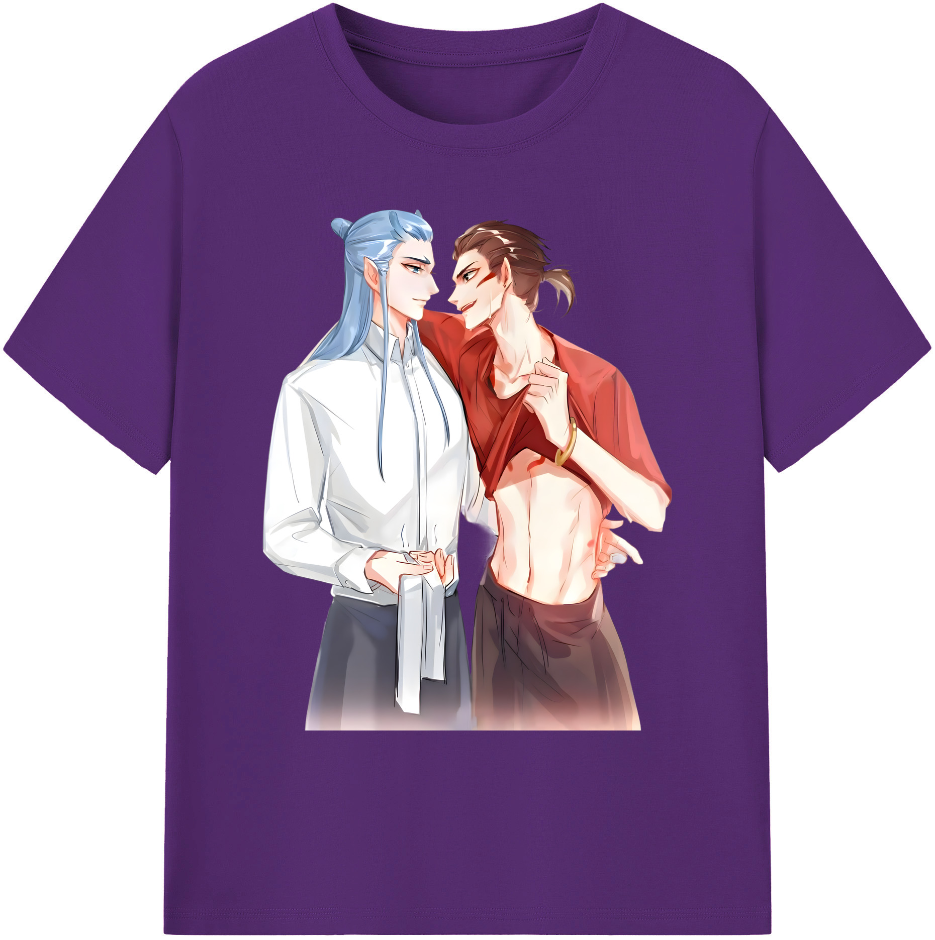 （画像用） Ne Zha 2 ナタ 魔童の大暴れ 綿100％ メンズ半袖Tシャツ｜肌触りやわらか＆通気性