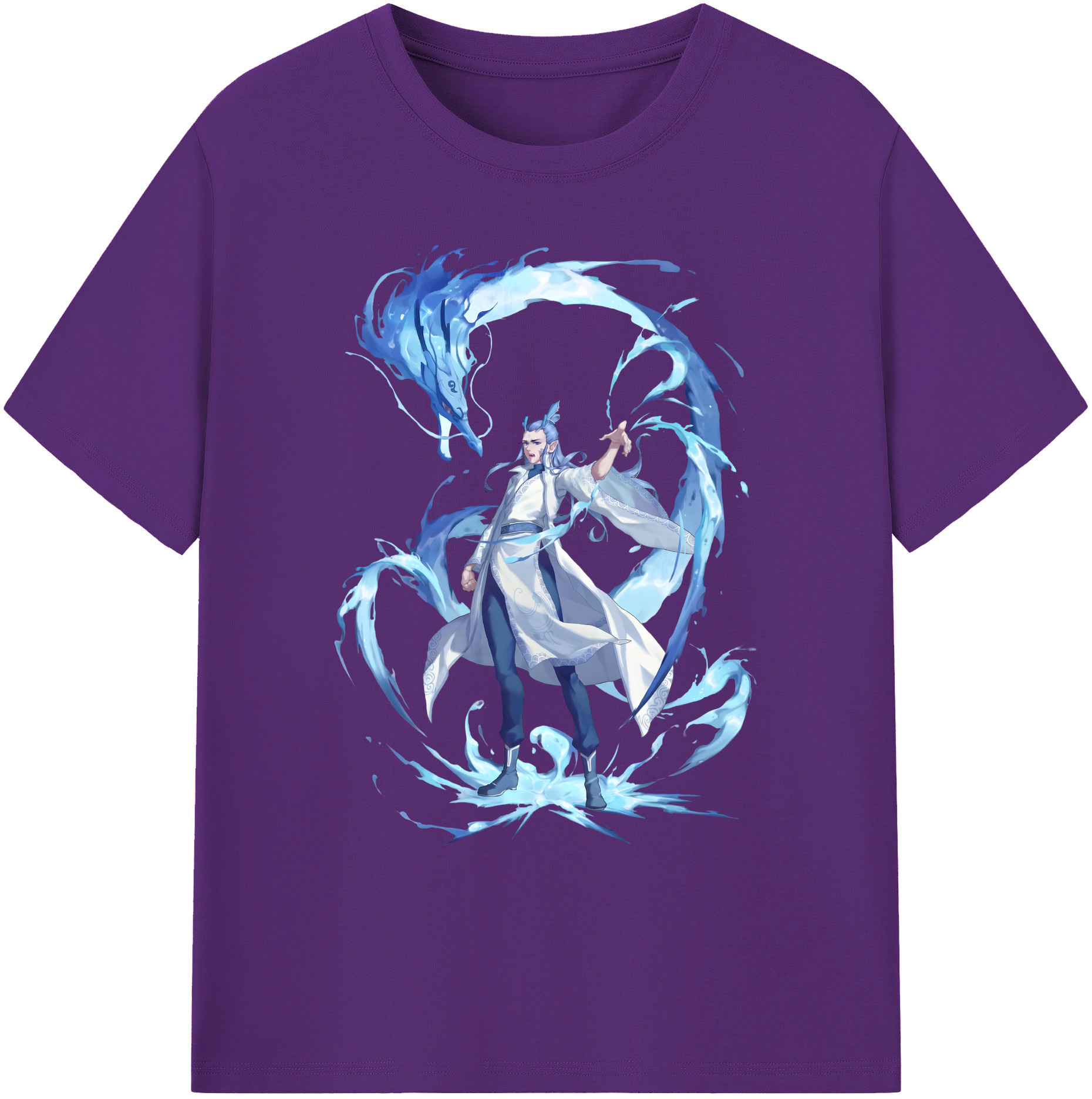 （画像用） Ne Zha 2 ナタ 魔童の大暴れ 綿100％ メンズ半袖Tシャツ｜肌触りやわらか＆通気性