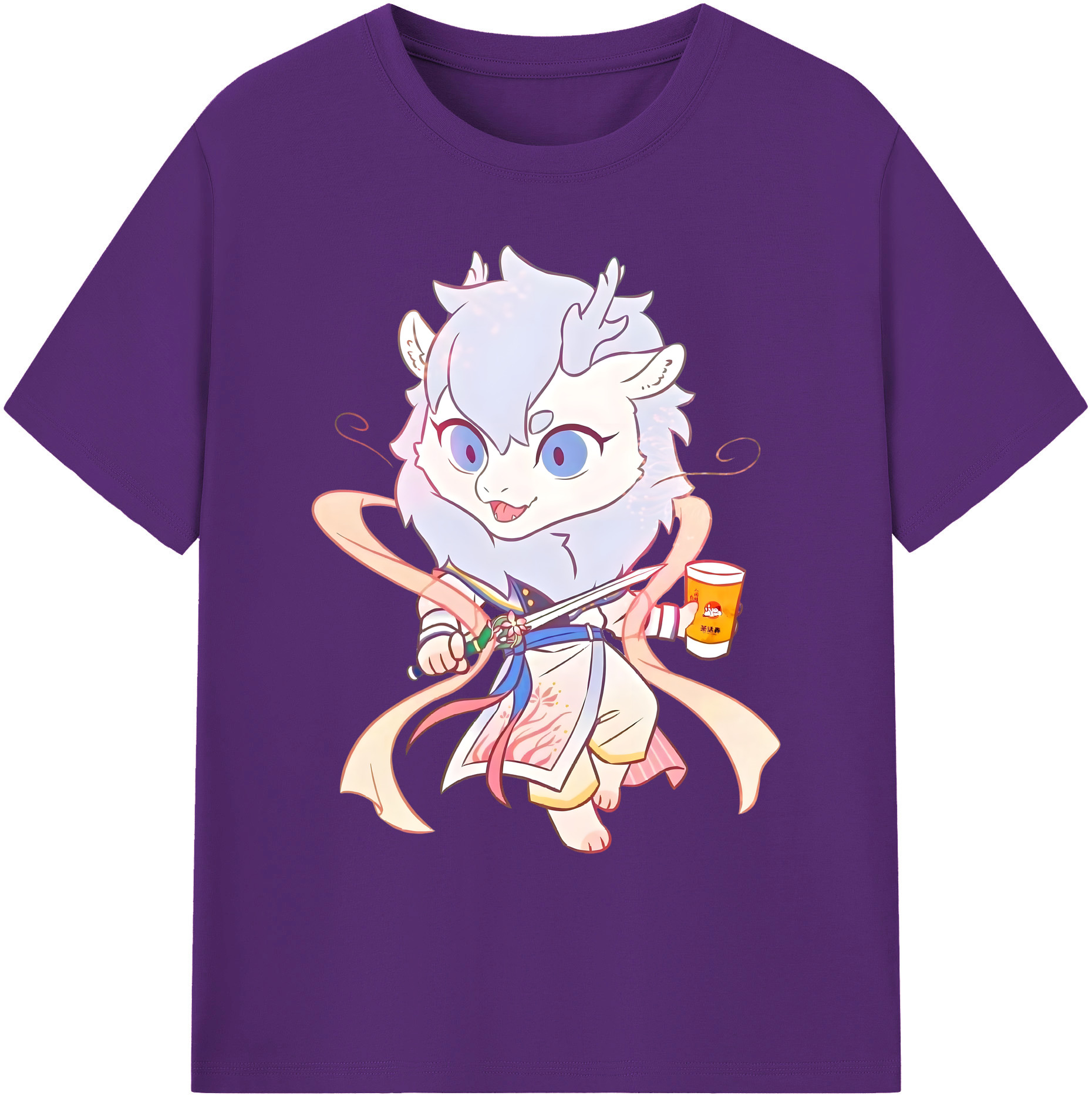 （画像用） Ne Zha 2 ナタ 魔童の大暴れ 綿100％ メンズ半袖Tシャツ｜肌触りやわらか＆通気性
