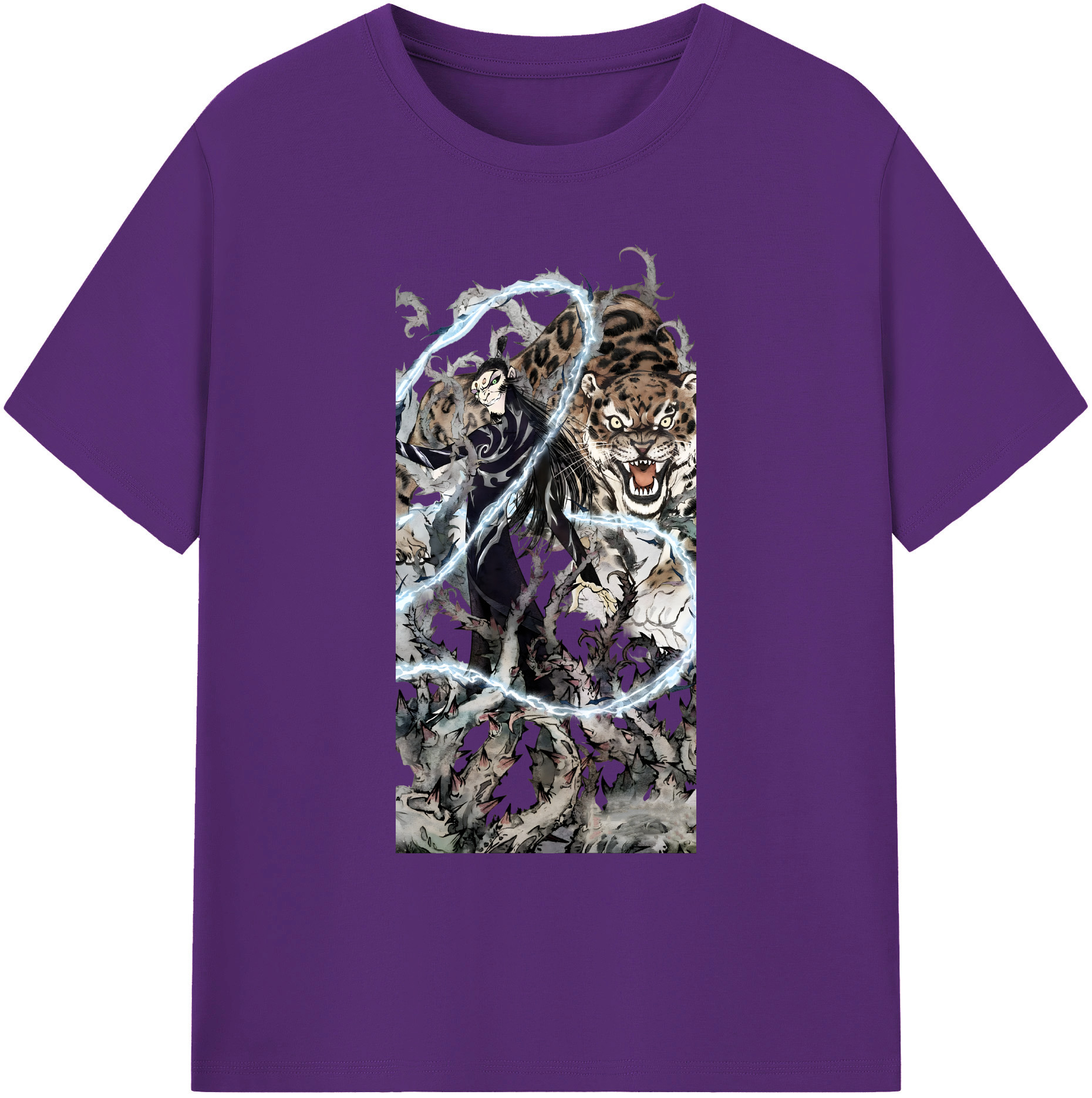 （画像用） Ne Zha 2 ナタ 魔童の大暴れ 綿100％ メンズ半袖Tシャツ｜肌触りやわらか＆通気性