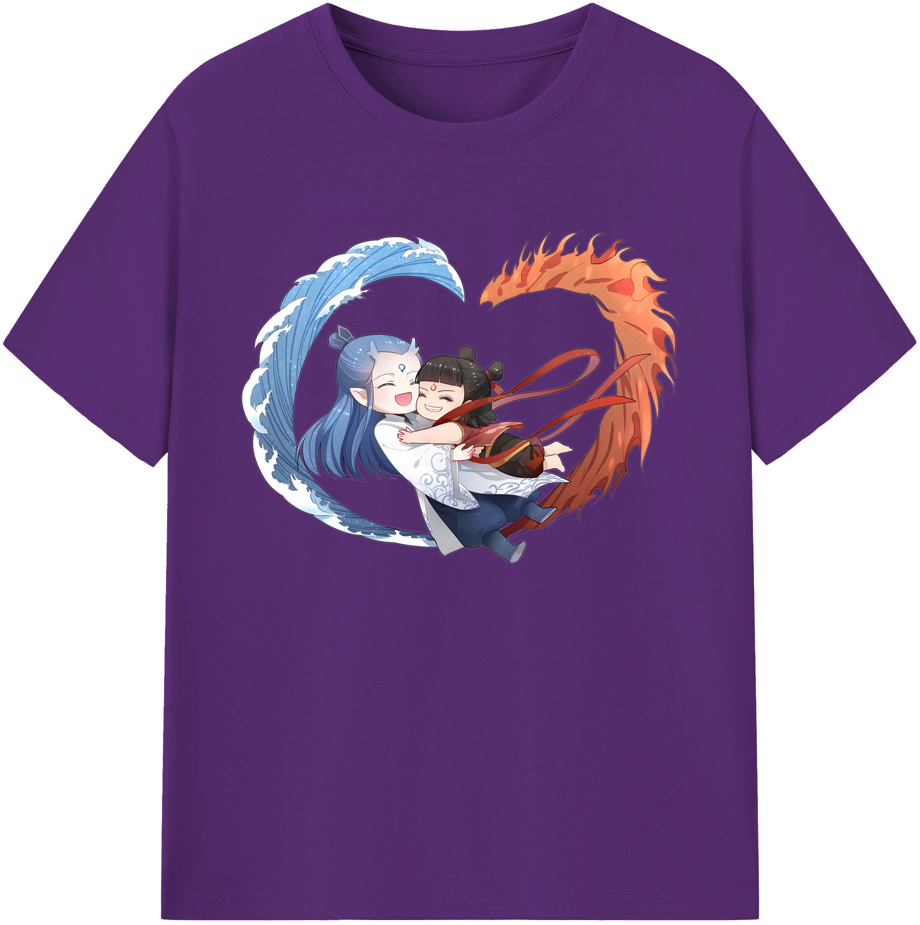 （画像用） Ne Zha 2 ナタ 魔童の大暴れ 綿100％ メンズ半袖Tシャツ｜肌触りやわらか＆通気性