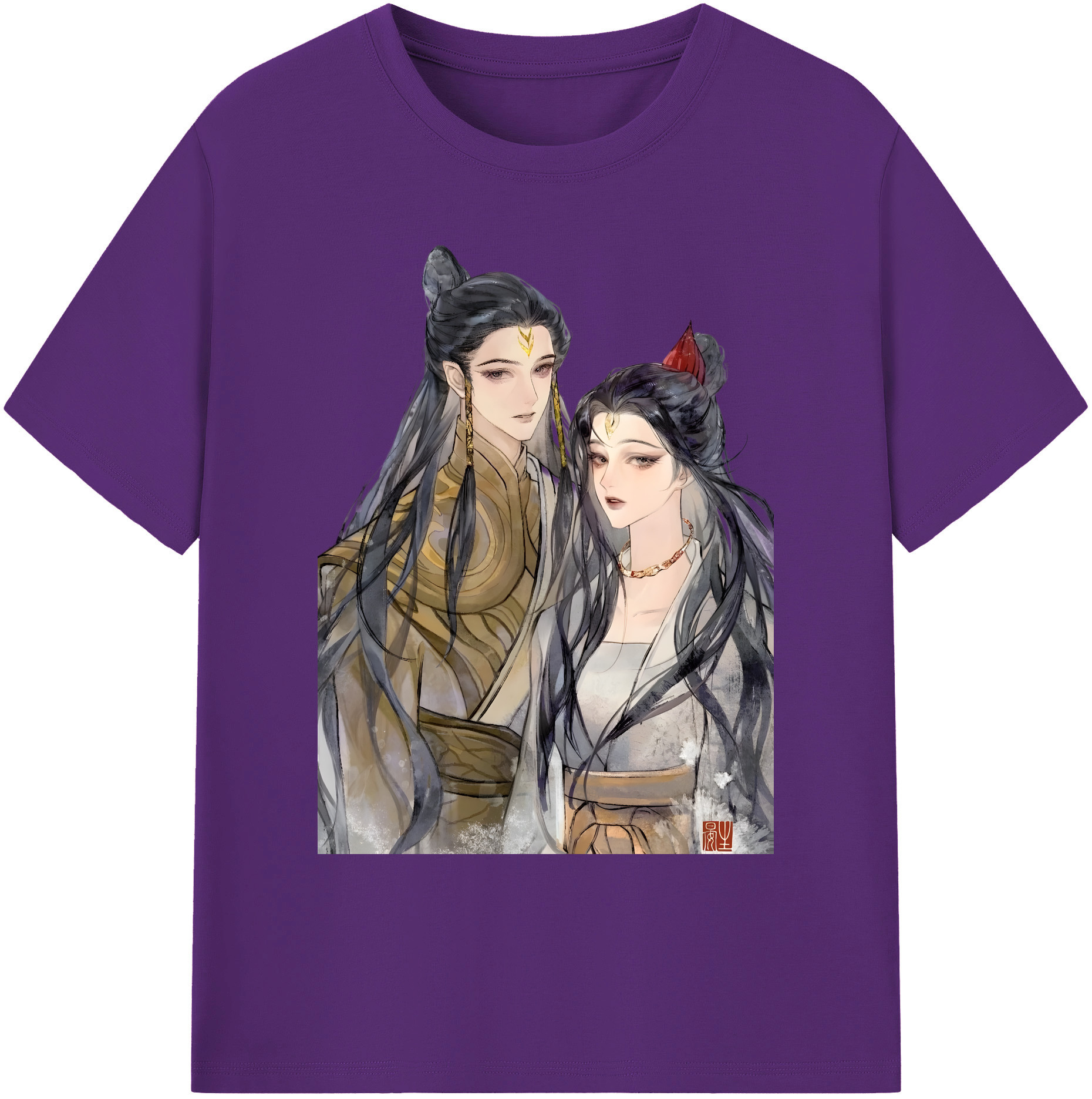 （画像用） Ne Zha 2 ナタ 魔童の大暴れ 綿100％ メンズ半袖Tシャツ｜肌触りやわらか＆通気性