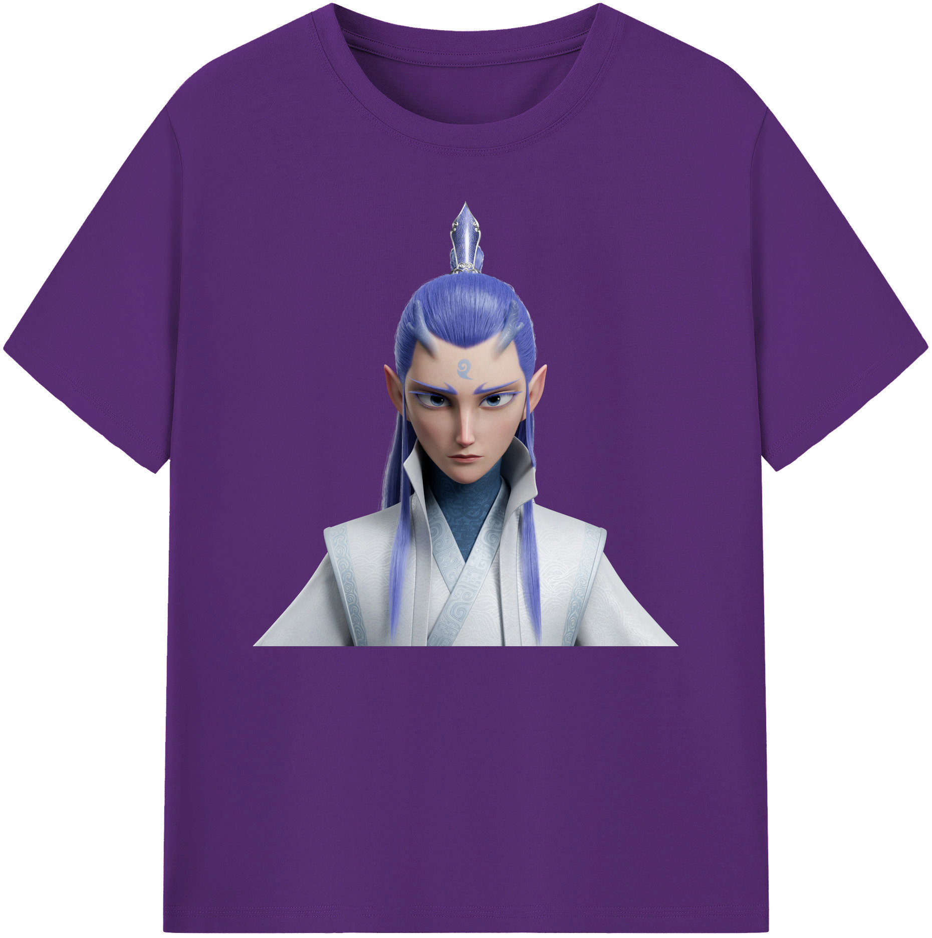 （画像用） Ne Zha 2 ナタ 魔童の大暴れ 綿100％ メンズ半袖Tシャツ｜肌触りやわらか＆通気性