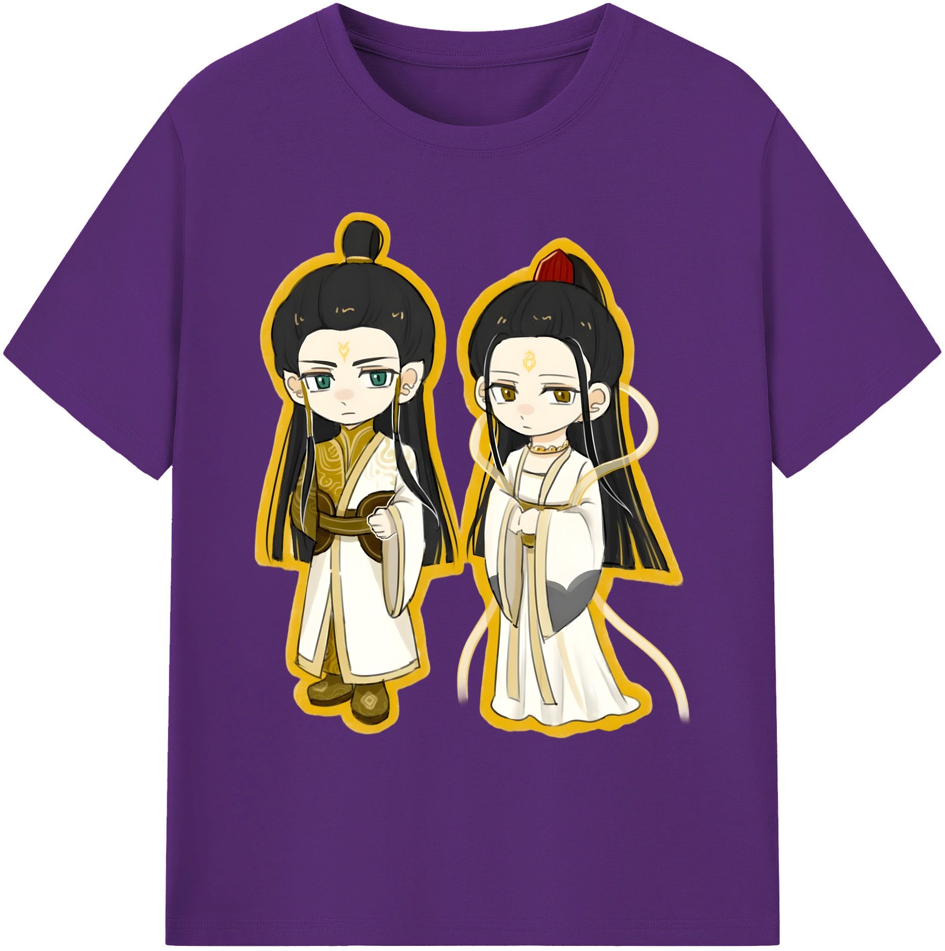 （画像用） Ne Zha 2 ナタ 魔童の大暴れ 綿100％ メンズ半袖Tシャツ｜肌触りやわらか＆通気性