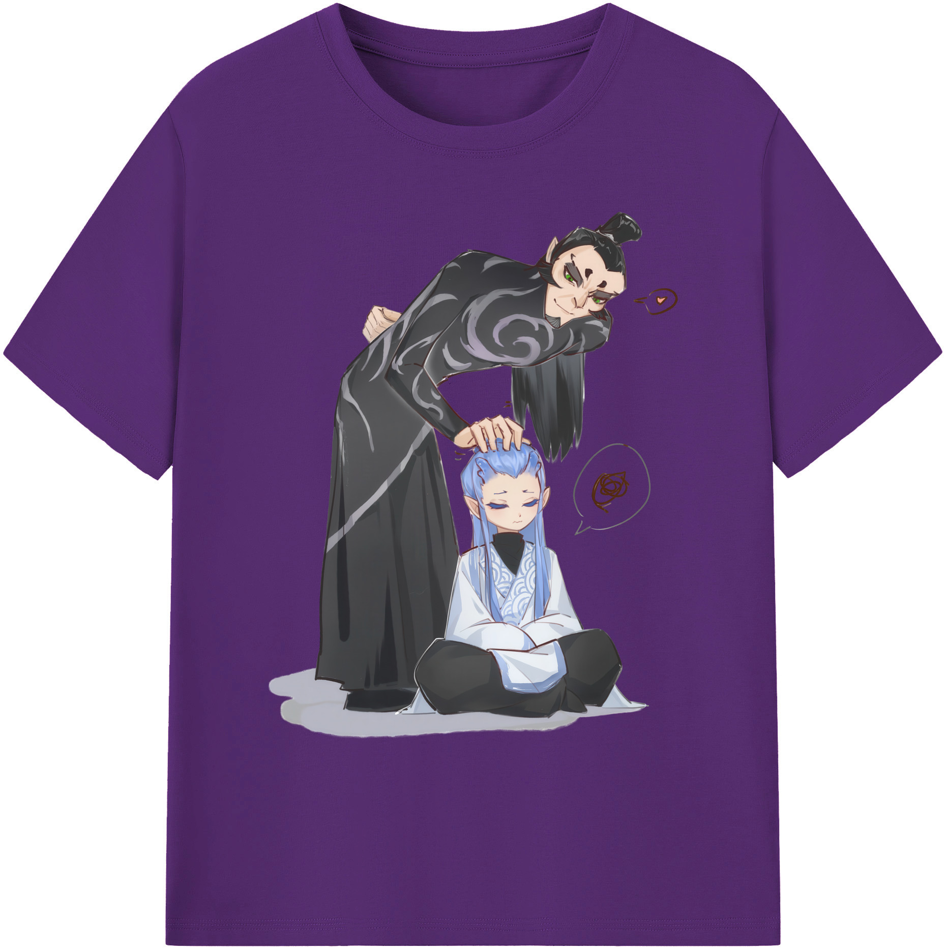 （画像用） Ne Zha 2 ナタ 魔童の大暴れ 綿100％ メンズ半袖Tシャツ｜肌触りやわらか＆通気性