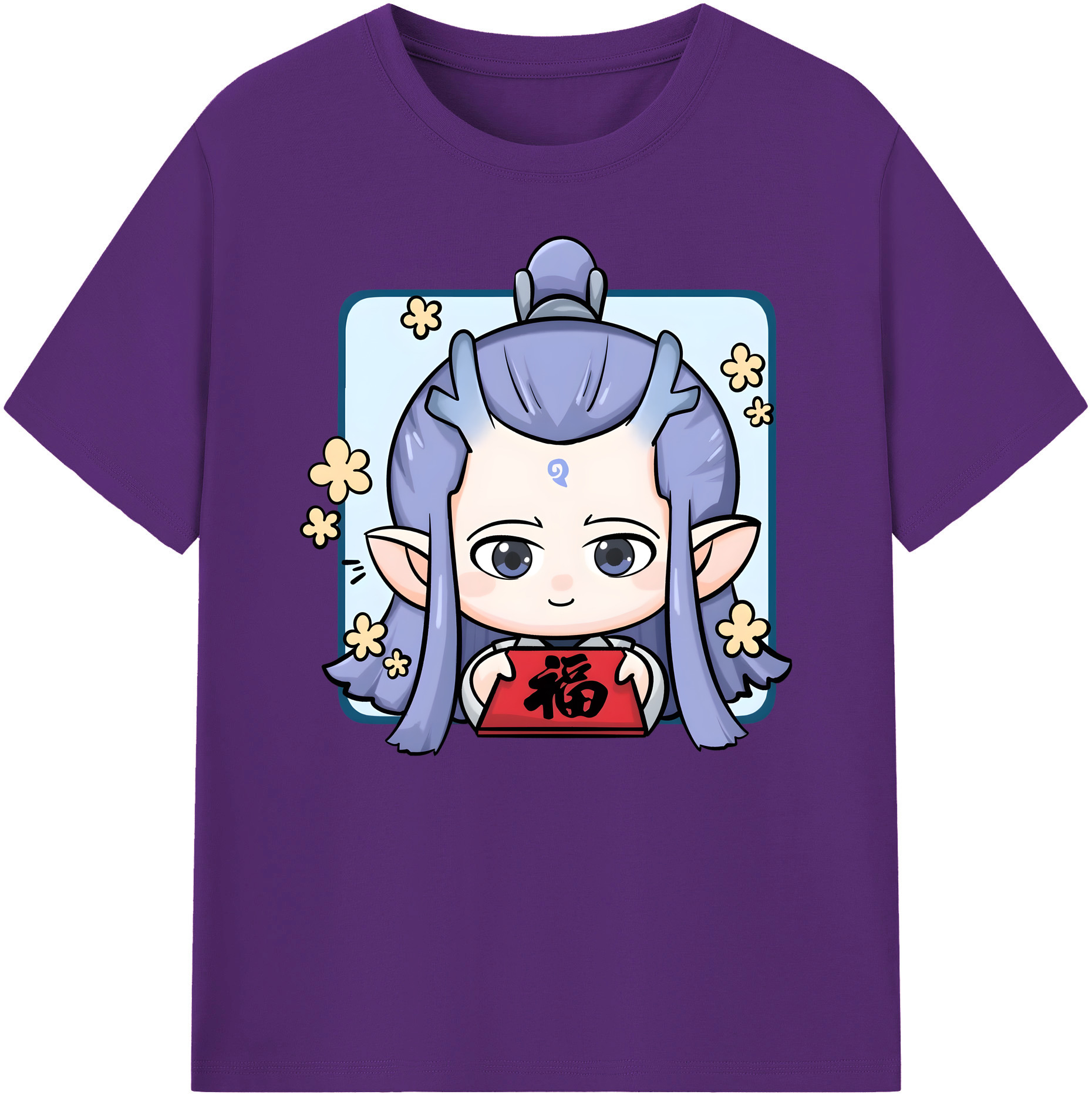 （画像用） Ne Zha 2 ナタ 魔童の大暴れ 綿100％ メンズ半袖Tシャツ｜肌触りやわらか＆通気性
