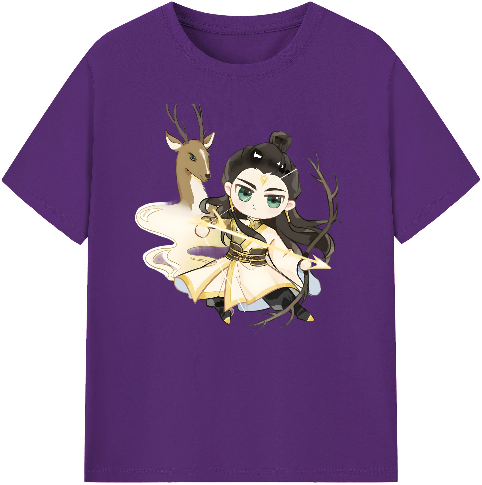 （画像用） Ne Zha 2 ナタ 魔童の大暴れ 綿100％ メンズ半袖Tシャツ｜肌触りやわらか＆通気性