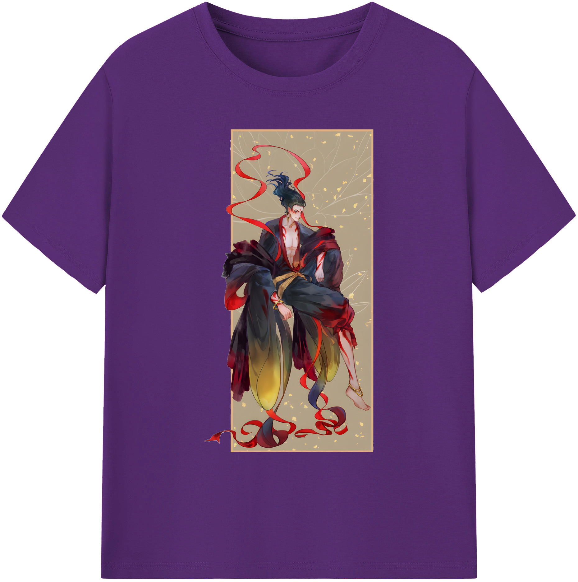 （画像用） Ne Zha 2 ナタ 魔童の大暴れ 綿100％ メンズ半袖Tシャツ｜肌触りやわらか＆通気性