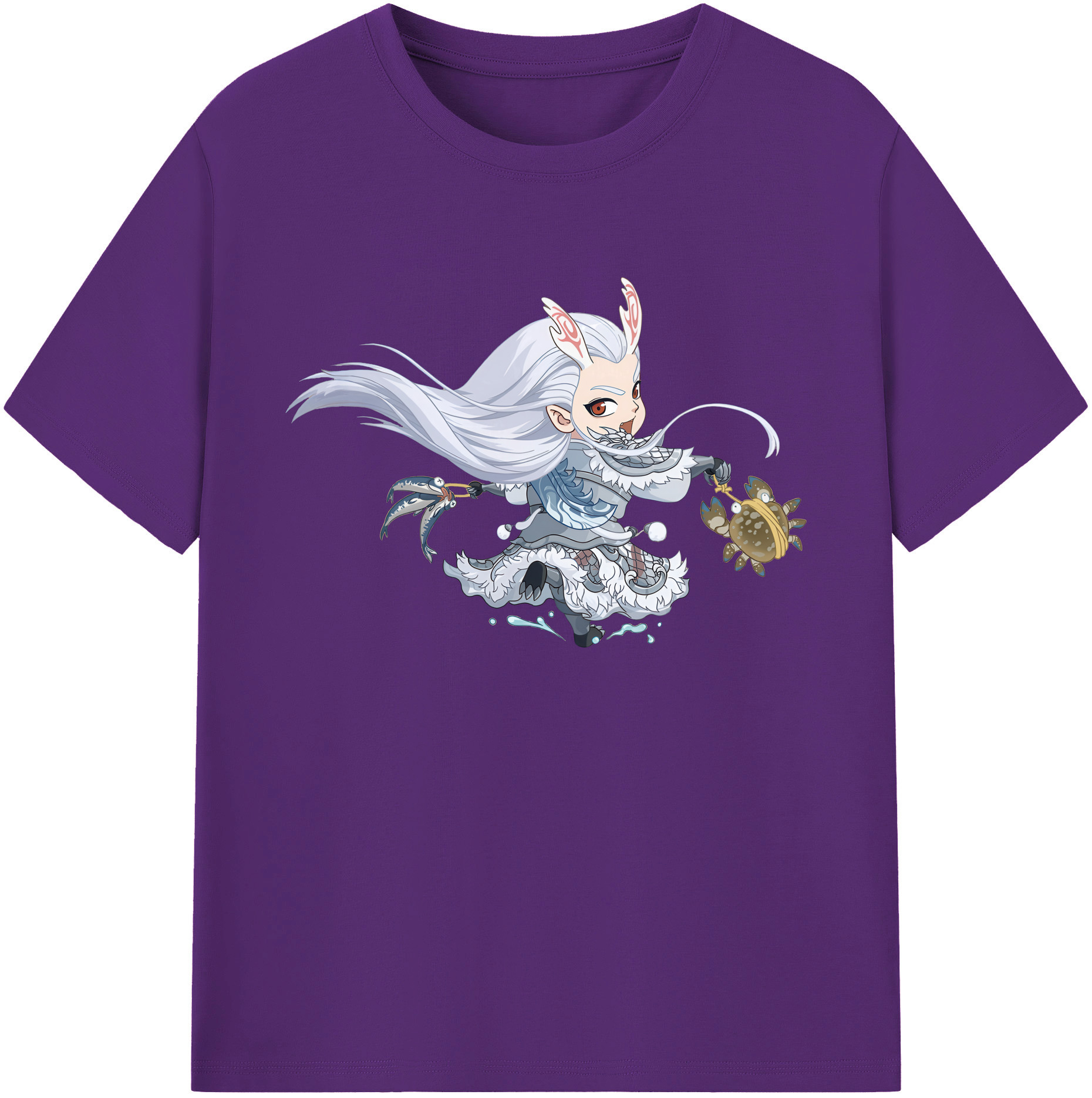 （画像用） Ne Zha 2 ナタ 魔童の大暴れ 綿100％ メンズ半袖Tシャツ｜肌触りやわらか＆通気性