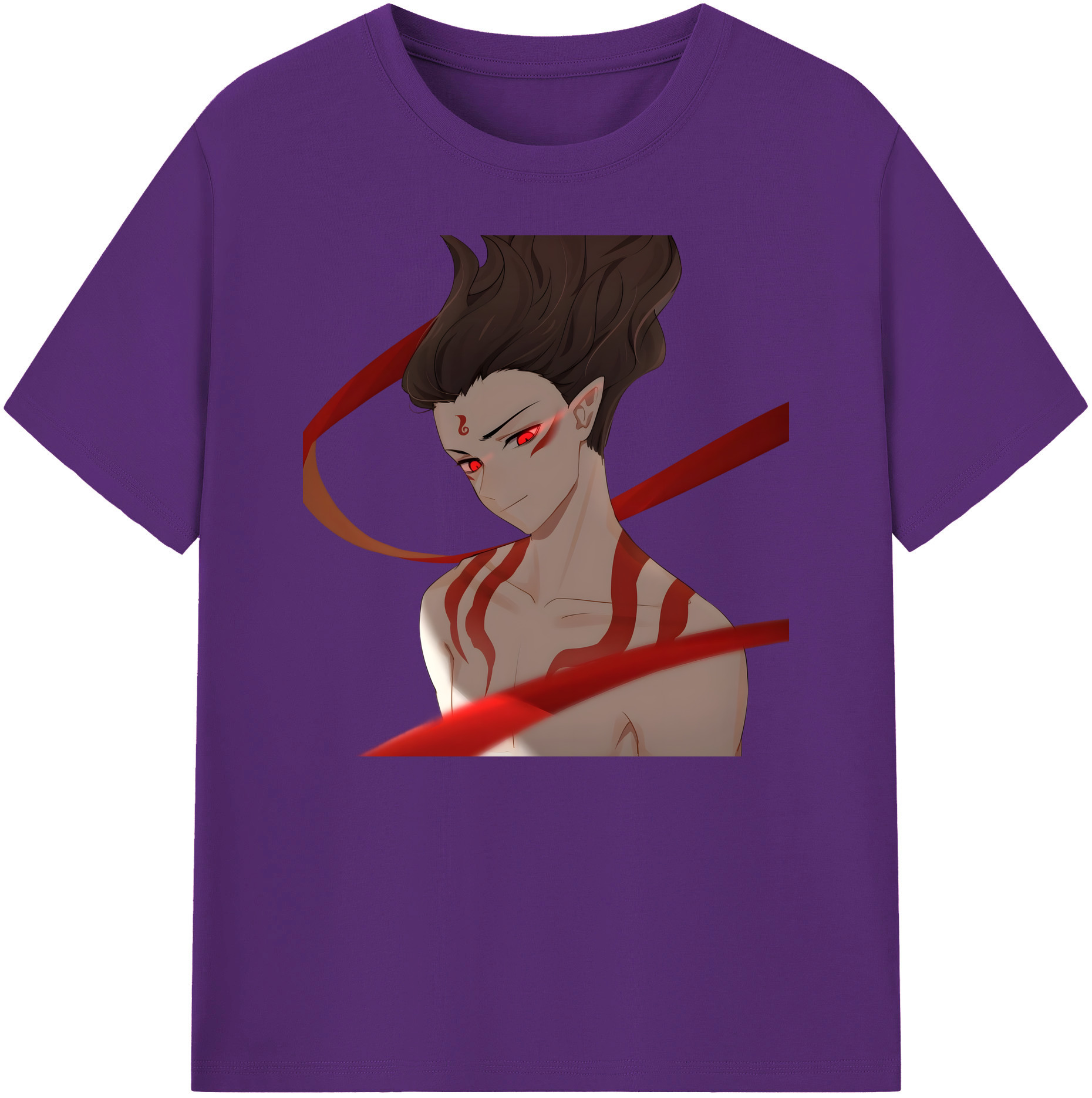 （画像用） Ne Zha 2 ナタ 魔童の大暴れ 綿100％ メンズ半袖Tシャツ｜肌触りやわらか＆通気性