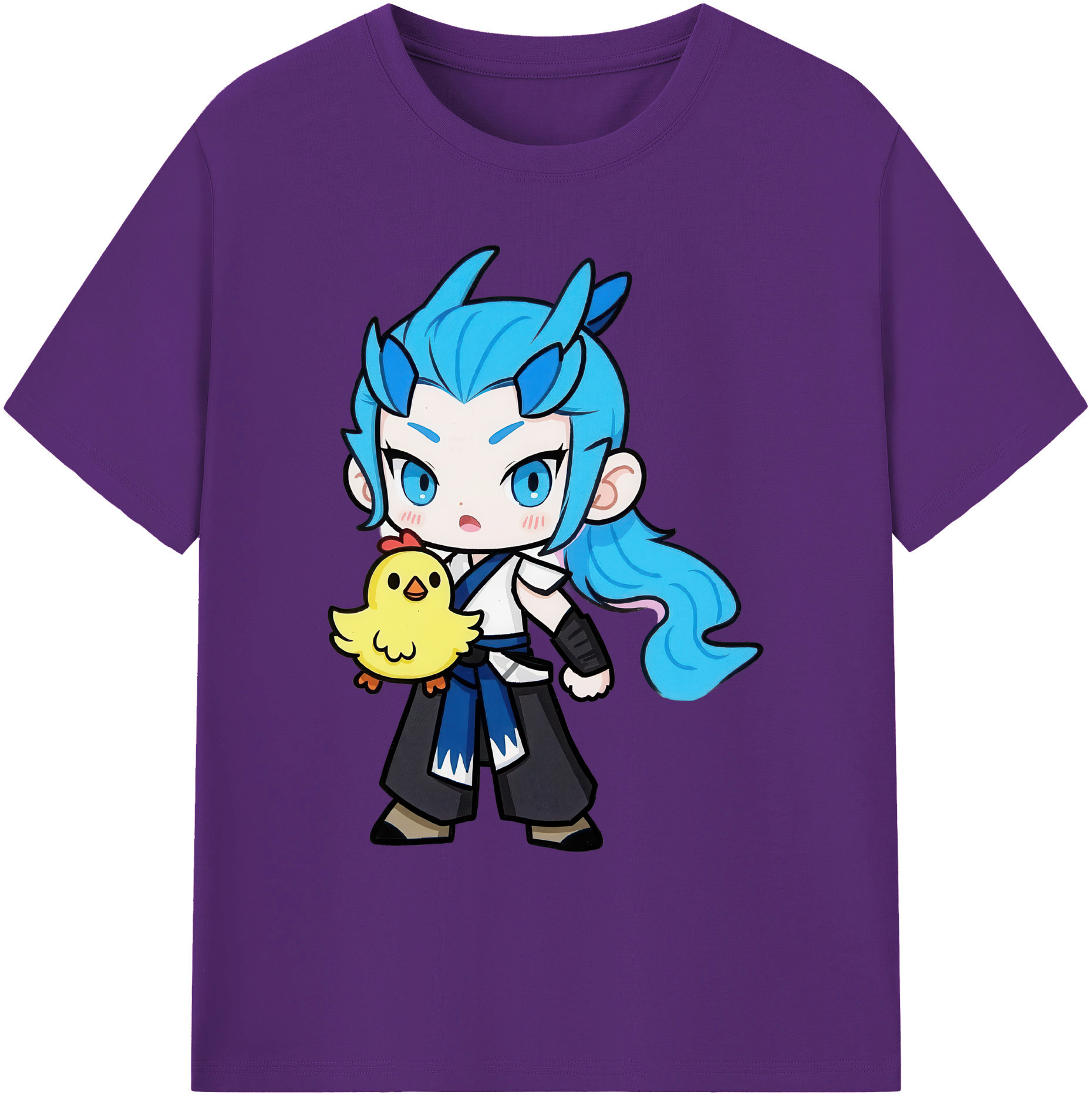 （画像用） Ne Zha 2 ナタ 魔童の大暴れ 綿100％ メンズ半袖Tシャツ｜肌触りやわらか＆通気性